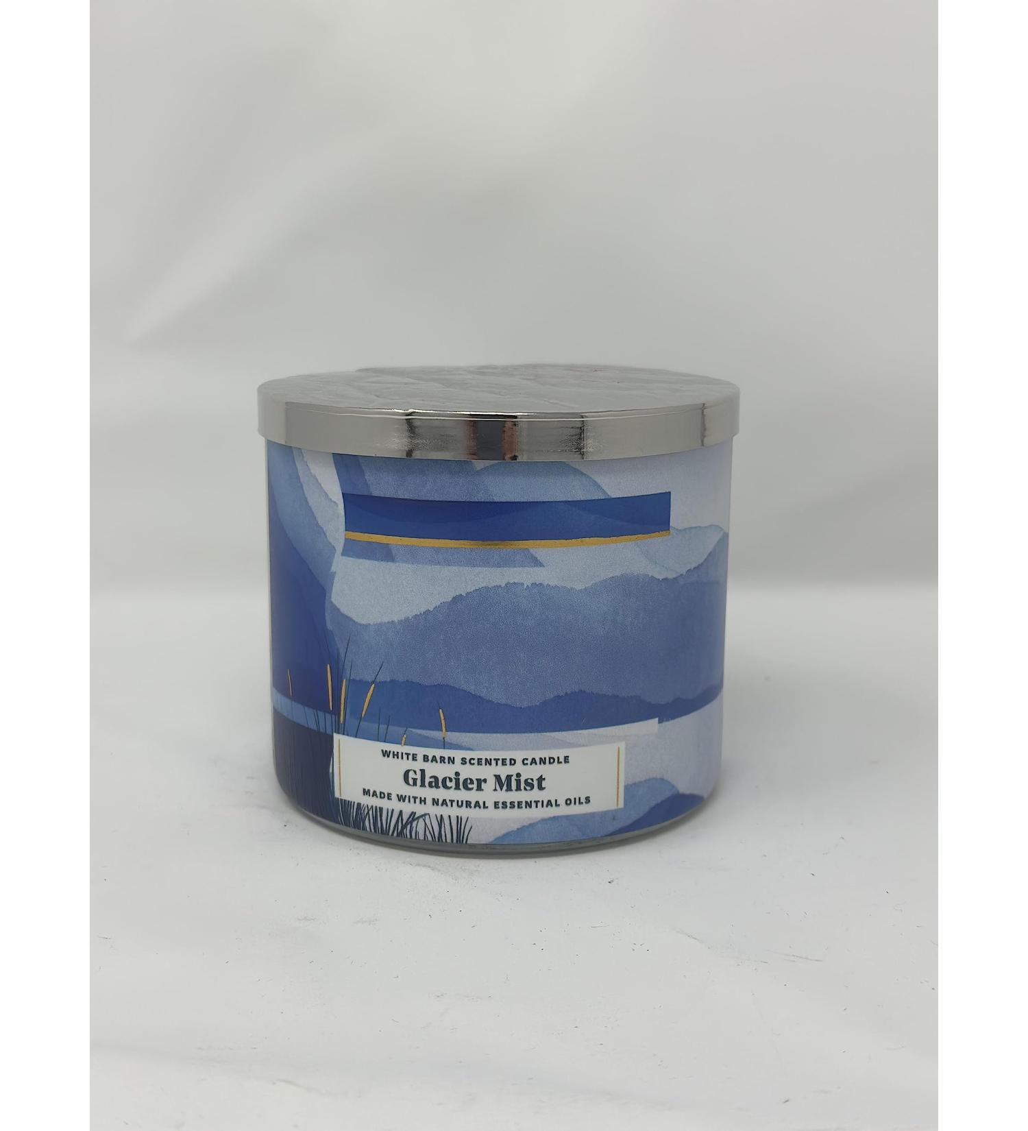 Glacier Mist 3-Wick Candle 14.5 oz / 411 g Made with Natural Essential Oil