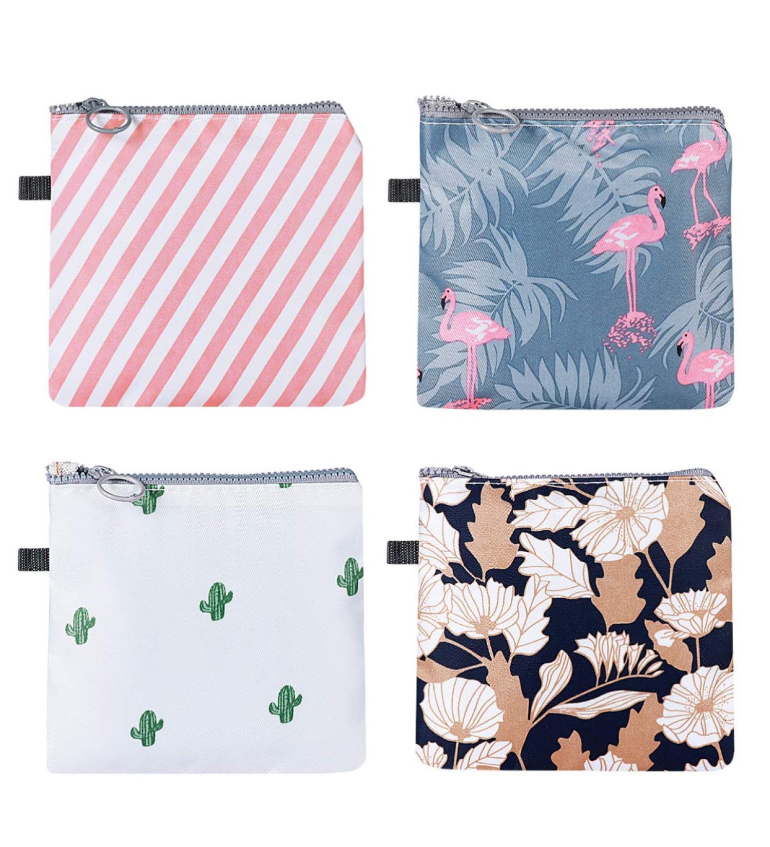 SUPVOX 4Pcs Zipper Period Pad Bags - Menstrual Pad Pouch for Women & Girls - Buy Online on GoSupps.com