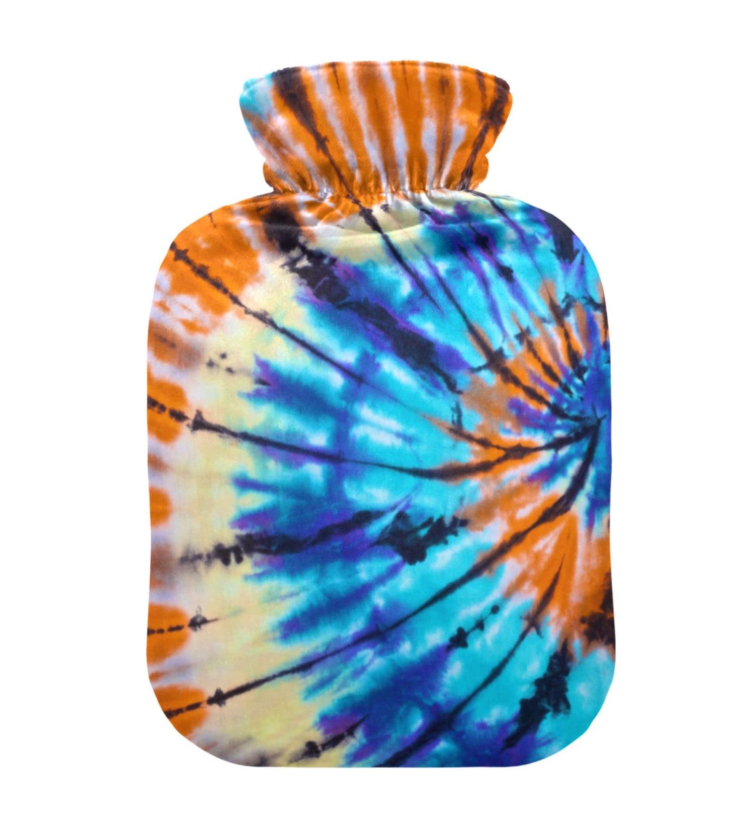 Durable 1L Heat Bottle - Blue Spiral Pattern | Relief for Shoulder & Neck Pain Cramps & Heat Therapy - Buy Online on GoSupps.com