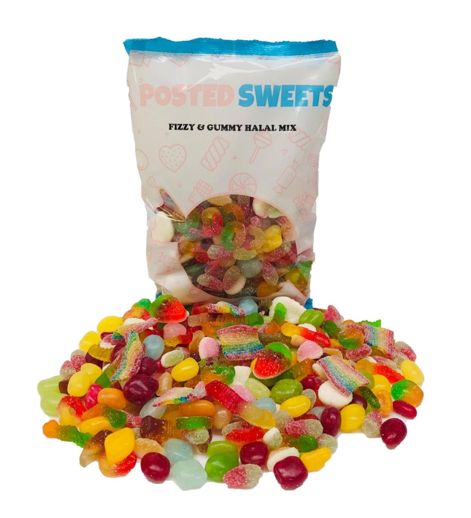 Fizzy & Gummy Halal Pick & Mix Bag 700g Large Classic Retro Candy Selection Pick n Mix - Gift Bag - Perfect Movie Night Hamper Treats for Kids Adults Birthday Gifts - Buy Online on GoSupps.com
