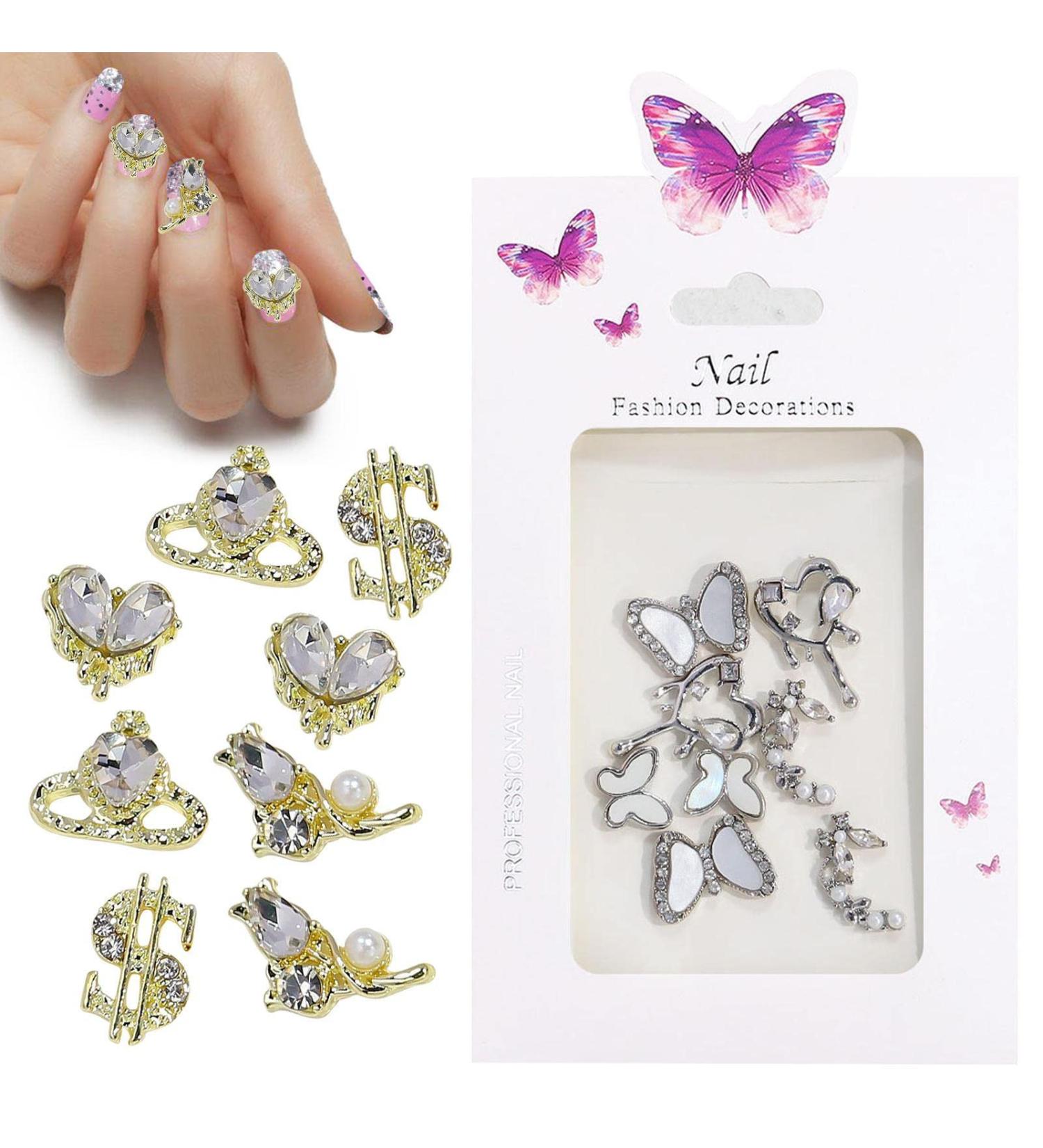 Nail Butterflies - Small Nail Gems - Crystals Large Rhinestones Bow for Nail Art Beauty Design Decoration Craft Jewelry DIY Dalian - Buy Online on GoSupps.com