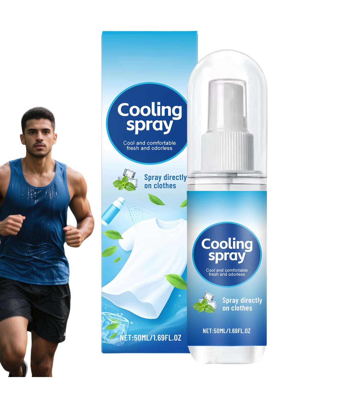 Spray rafra chissant pour temps chaud Spray rafra chissant pour v tements | Solution liquide non collante pour temps chaud pour athl tes hommes femmes adolescents course pied - Buy Online on GoSupps.com