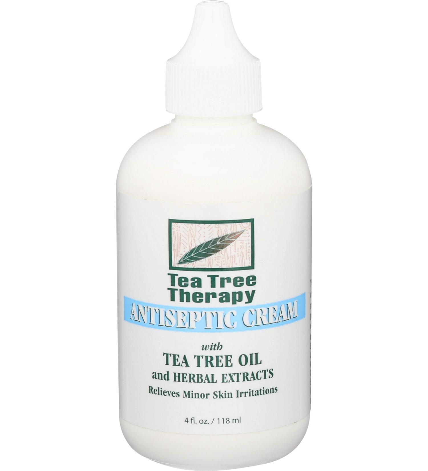 Buy Tea Tree Therapy Antiseptic Cream 4 Oz - Natural Skin Relief & International Shipping Available - Buy Online on GoSupps.com