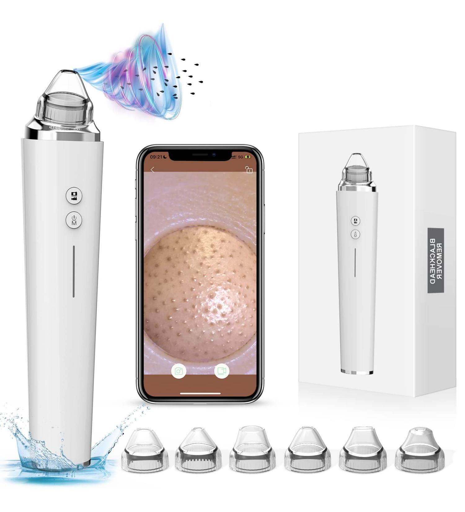 Silkwish Electric Blackhead Remover Pore Vacuum with HD Camera - USB Rechargeable Kit for Women & Men - Buy Online on GoSupps.com