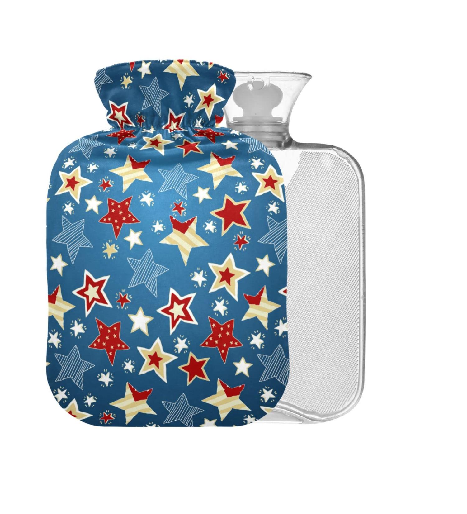 American Flag Heat Bottle | 1L Warm-Up Bag for Pain Relief | BPA-Free Hot & Cold Therapy - Buy Online on GoSupps.com
