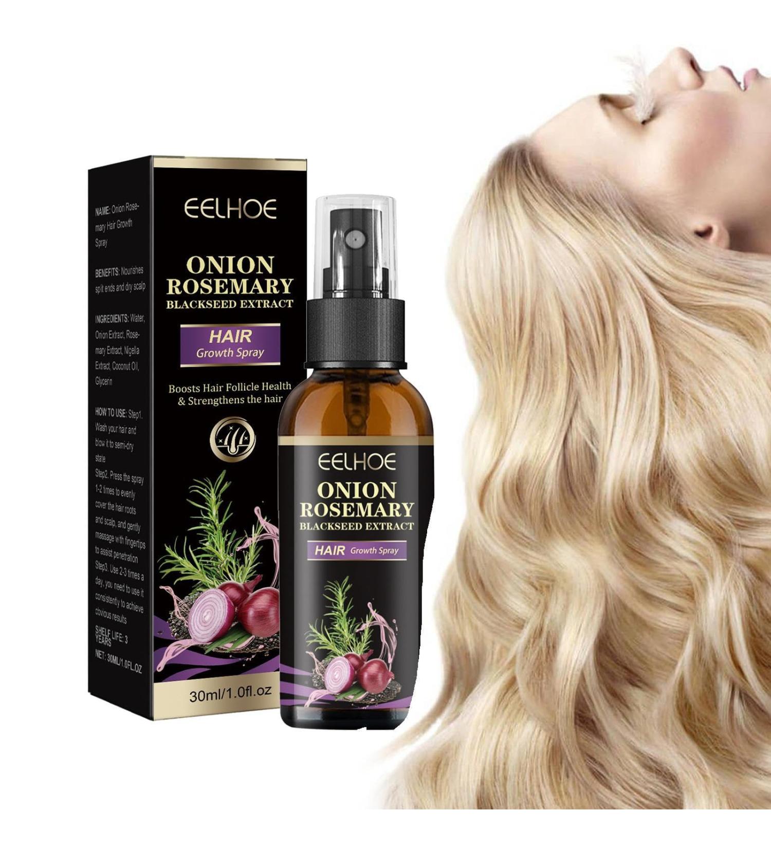 Organic Onion Oil for Hair Growth - Rosemary Hair Growth 1.0 FL.Oz Women Men Scalp Care Hair Regrowth Products for Healthy Hair - Buy Online on GoSupps.com