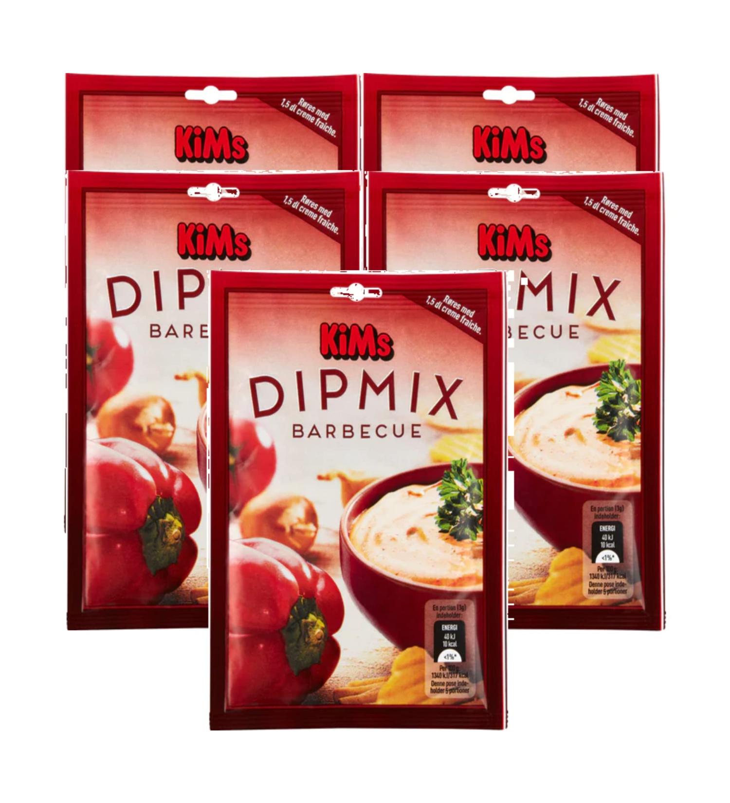 5x Kims Dip Barbecue 16g zak