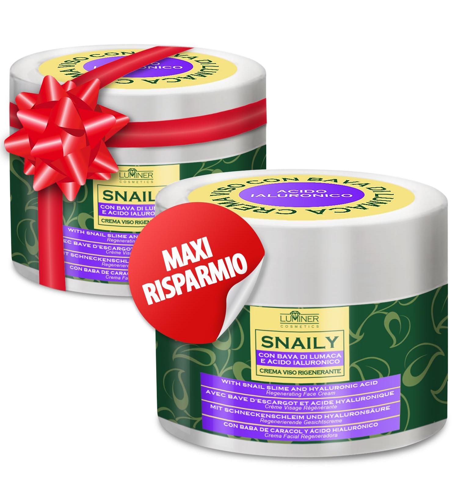 Snail Slime Face Cream 300ml Anti-Wrinkle Face Cream with 70% Snail Slime and Pure Hyaluronic Acid Natural Anti-Sparkle and Anti-Aging Formula with Vitamin C BRIGHTEN - Buy Online on GoSupps.com