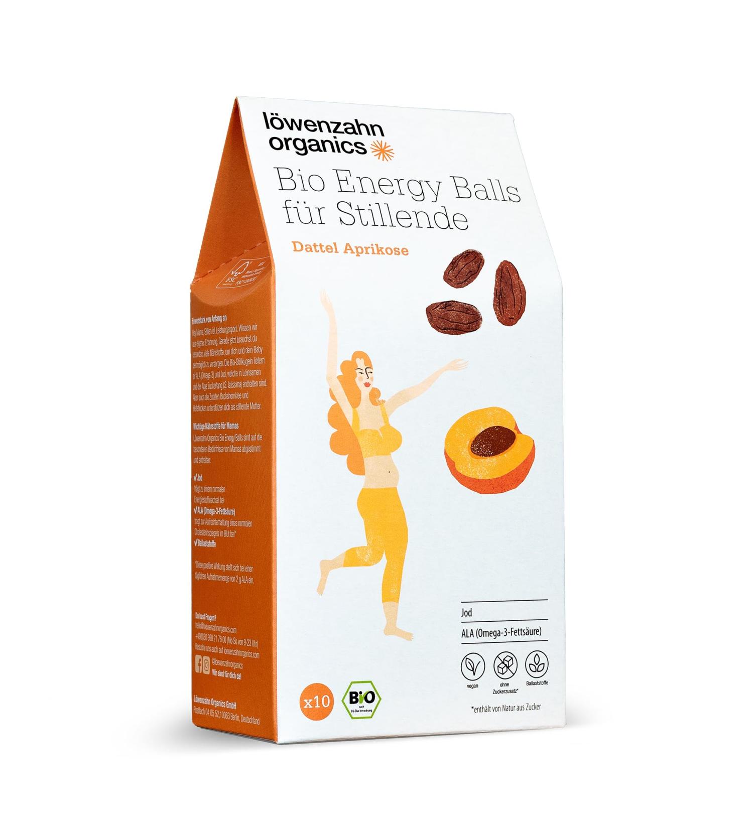 Dandelion Organics Bio Energy Balls | Natural Support for Milk Formation | Alternative to Breastfeeding Tea & Supplements - Buy Online on GoSupps.com