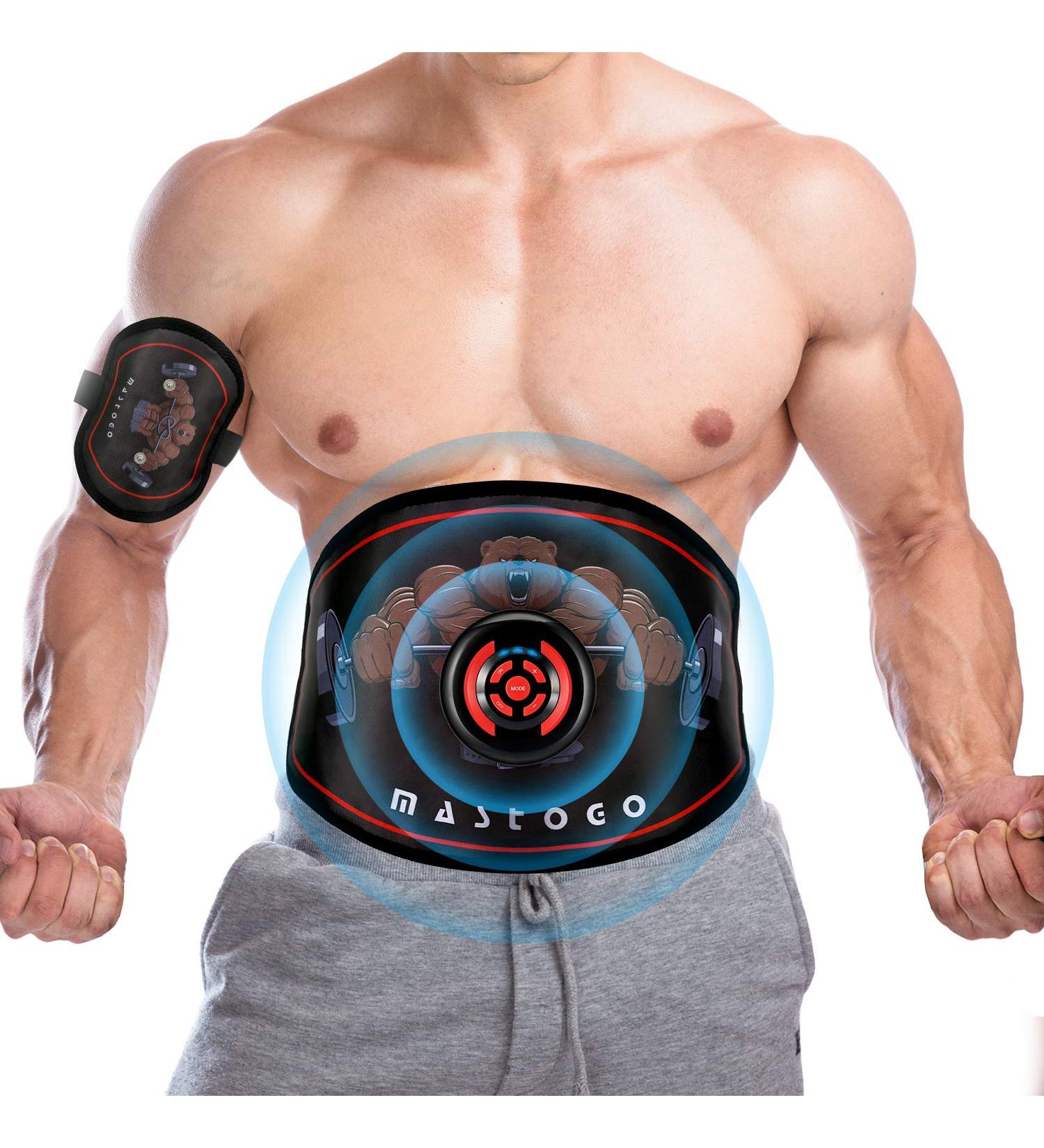 Mastogo Electronic Abs Toning Training Belt - 9 Modes EMS Abdominal Stomach Machine for Men and Women - Buy Online on GoSupps.com