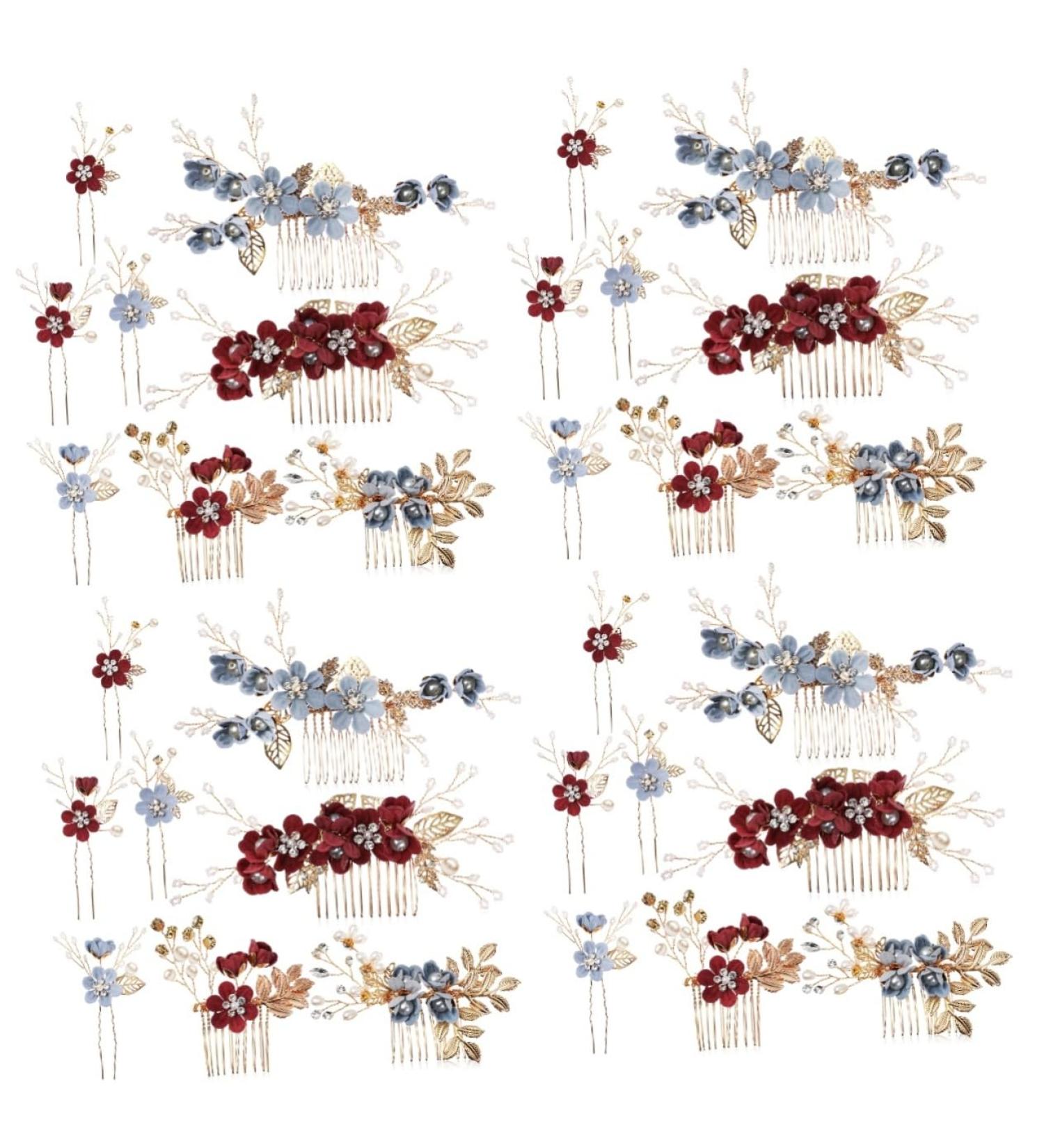 FRCOLOR 8 Sets Bridal Headwear Wedding Hair Clips Bridal Hair Combs Rhinestone Bobby Pins Hair Barrettes Pearl Wedding Hair Accessories Rhinestone Hair Clip Wedding Hair Combs Side Combs - Buy Online on GoSupps.com