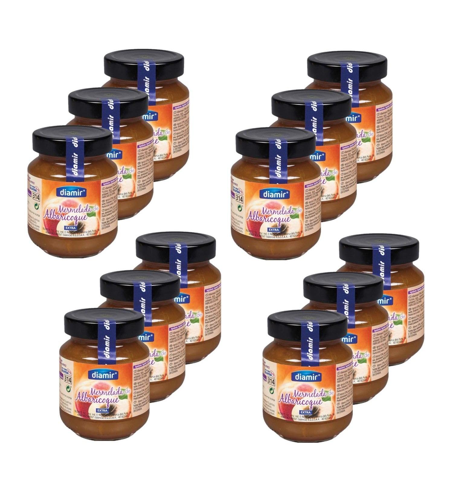 Lot 12x Apricot Jam - 340g Jar