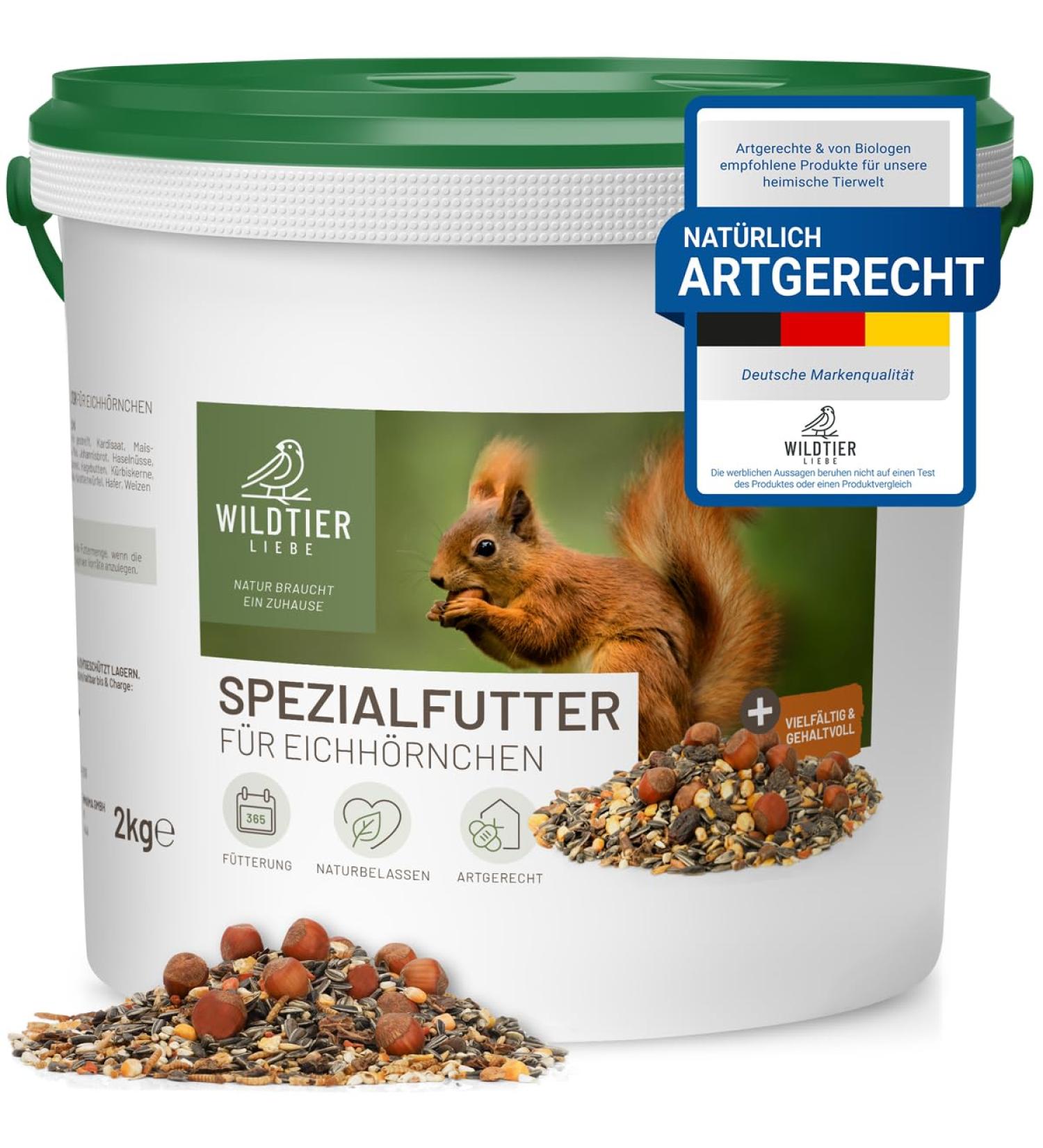 Buy Wildlife Squirrel Feed 2 kg - Year-Round Nutrition for Squirrels & Stripe Horns | International Shipping - Buy Online on GoSupps.com