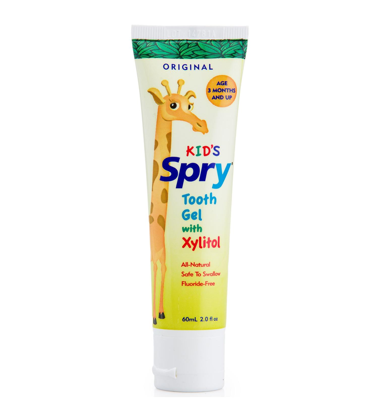 Xlear Kid's Spry Tooth Gel with Xylitol Original  2.0 fl oz (60 ml)