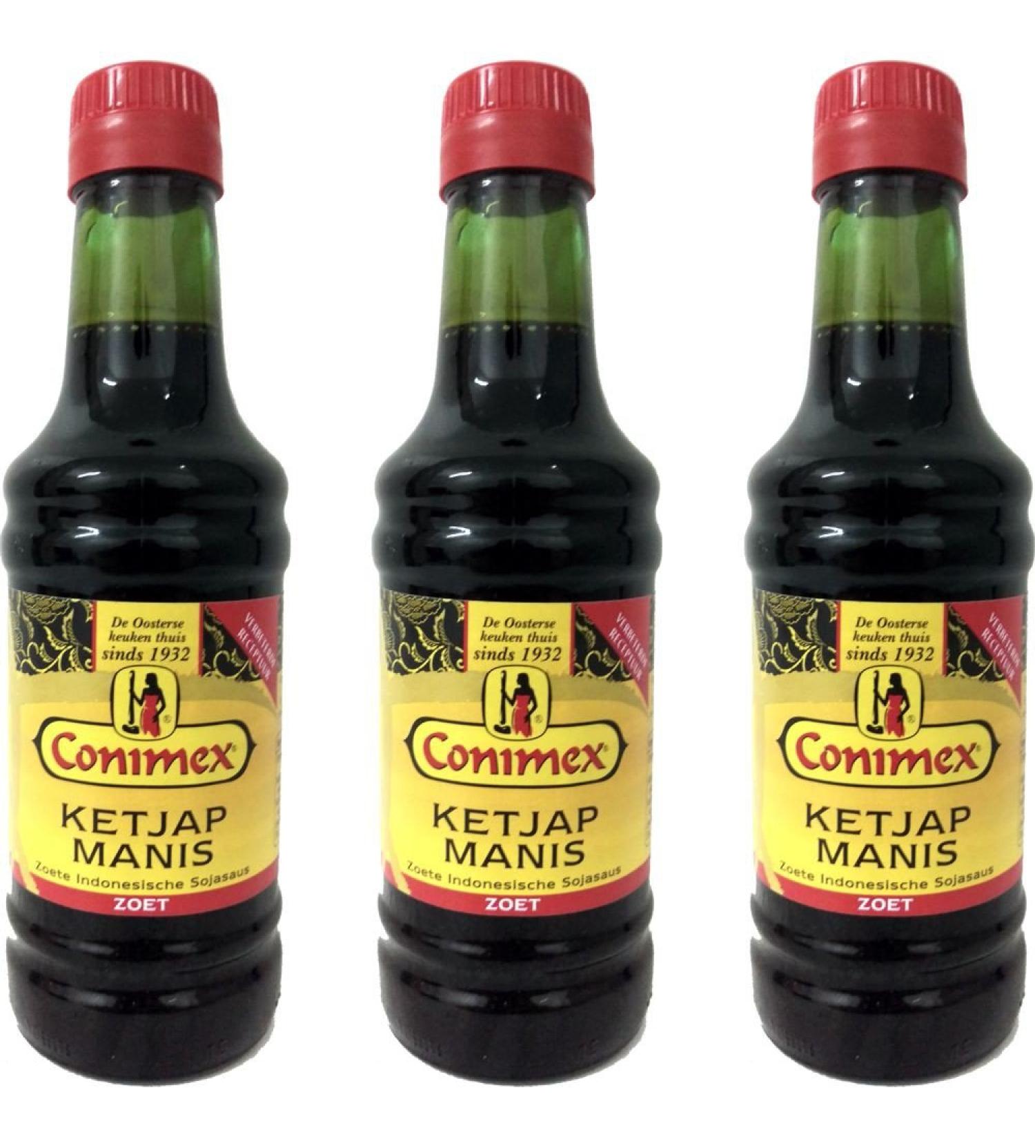Buy Conimex Ketjap Manis 3 x 250ml Authentic Indonesian Soy Sauce for International Shipping - Buy Online on GoSupps.com