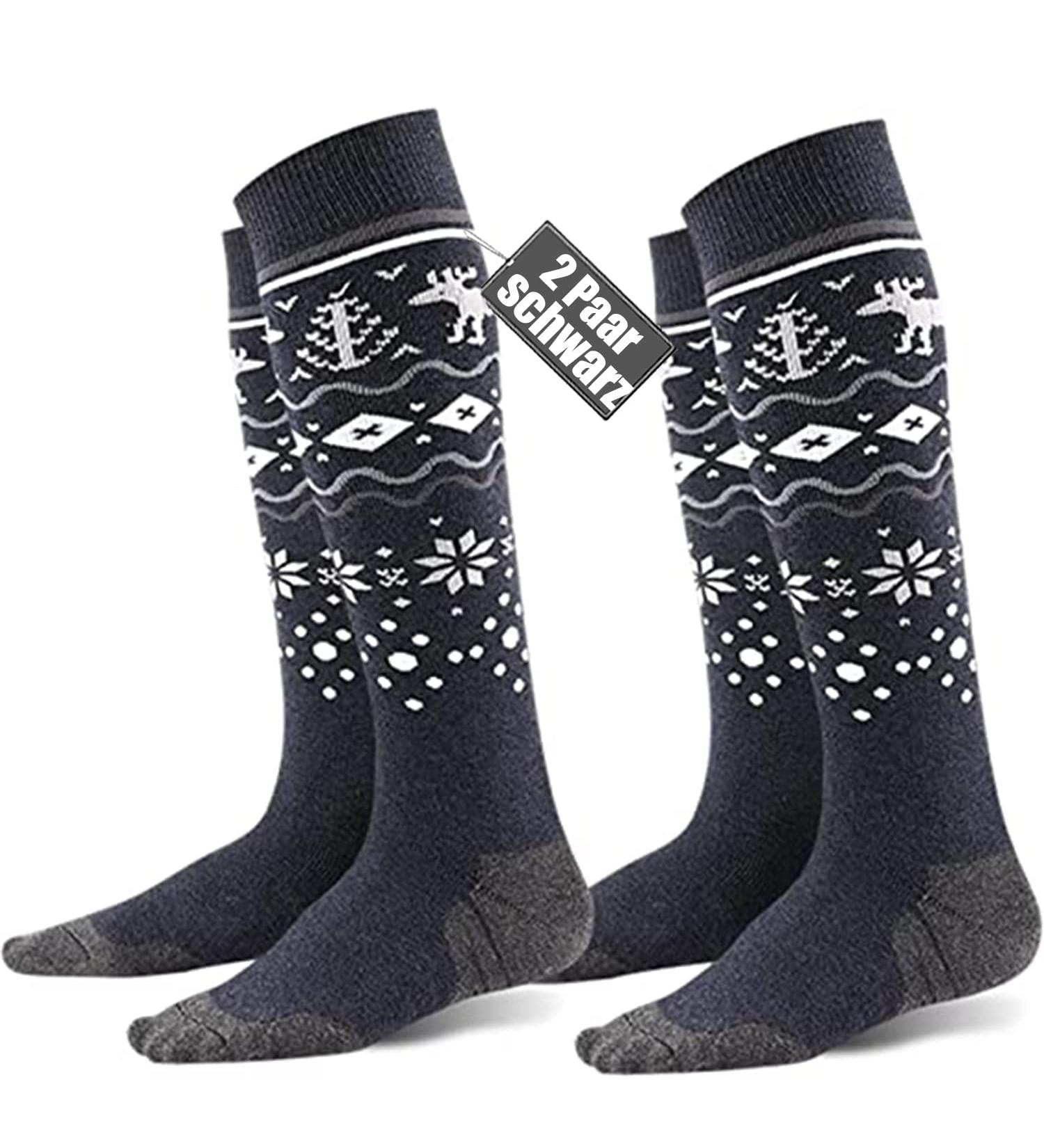 Fayhijun Merino Ski Socks for Men Women & Kids Warm Breathable Thermal Sports Socks for Skiing & Snowboarding (Sizes 36-38 Dark) - Buy Online on GoSupps.com