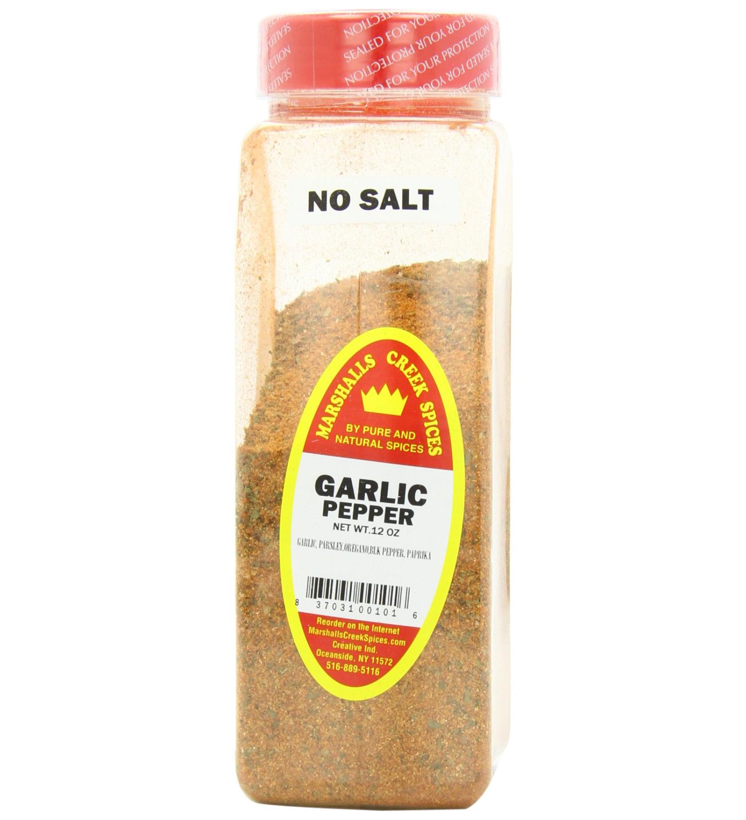 Marshalls Creek Spices Garlic Pepper Seasoning No Salt 11 Ounce - Buy Online on GoSupps.com