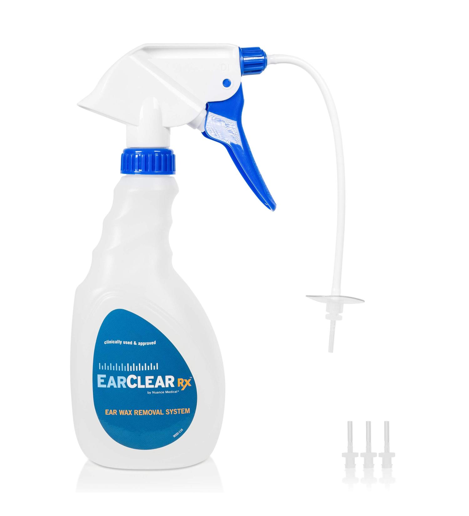 EarClear Rx Flexible Ear Wax Removal System - Safe & Gentle Ear Irrigation Kit for Adults & Kids - Includes 3 Disposable Tips - Buy Online on GoSupps.com