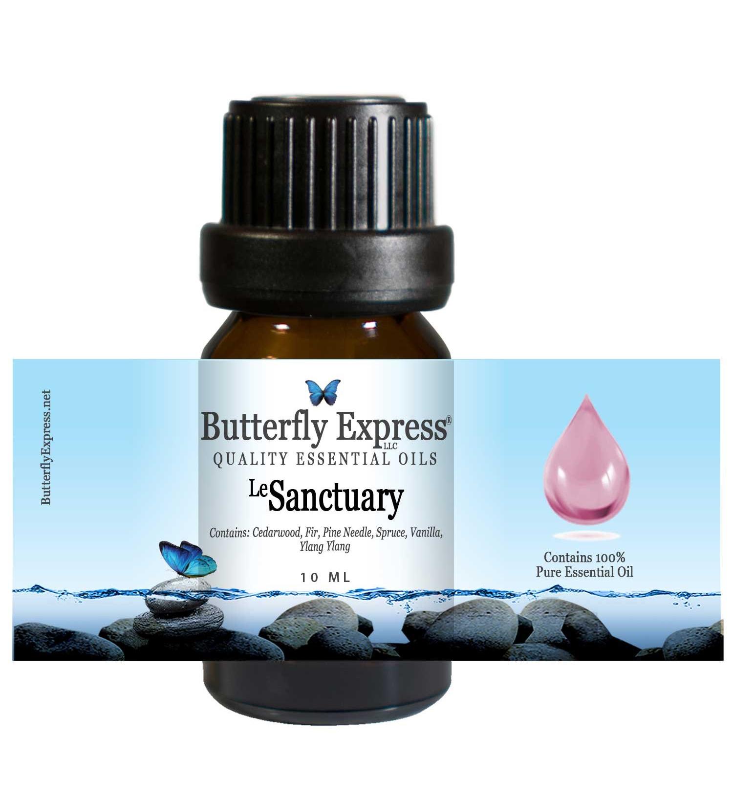 Le Sanctuary Essential Oil Blend 10ml - 100% Pure - by Butterfly Express