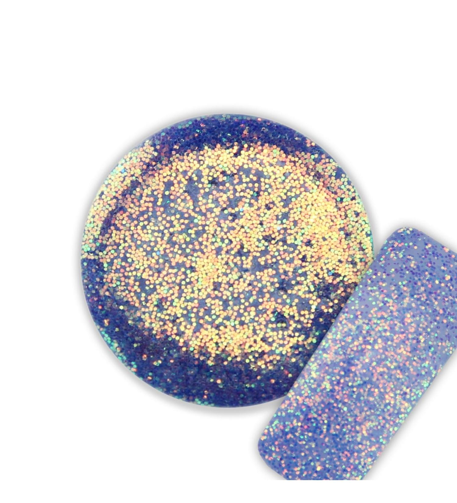 UV Colour Fusion Glitter Gel - sparkling violet 5ml