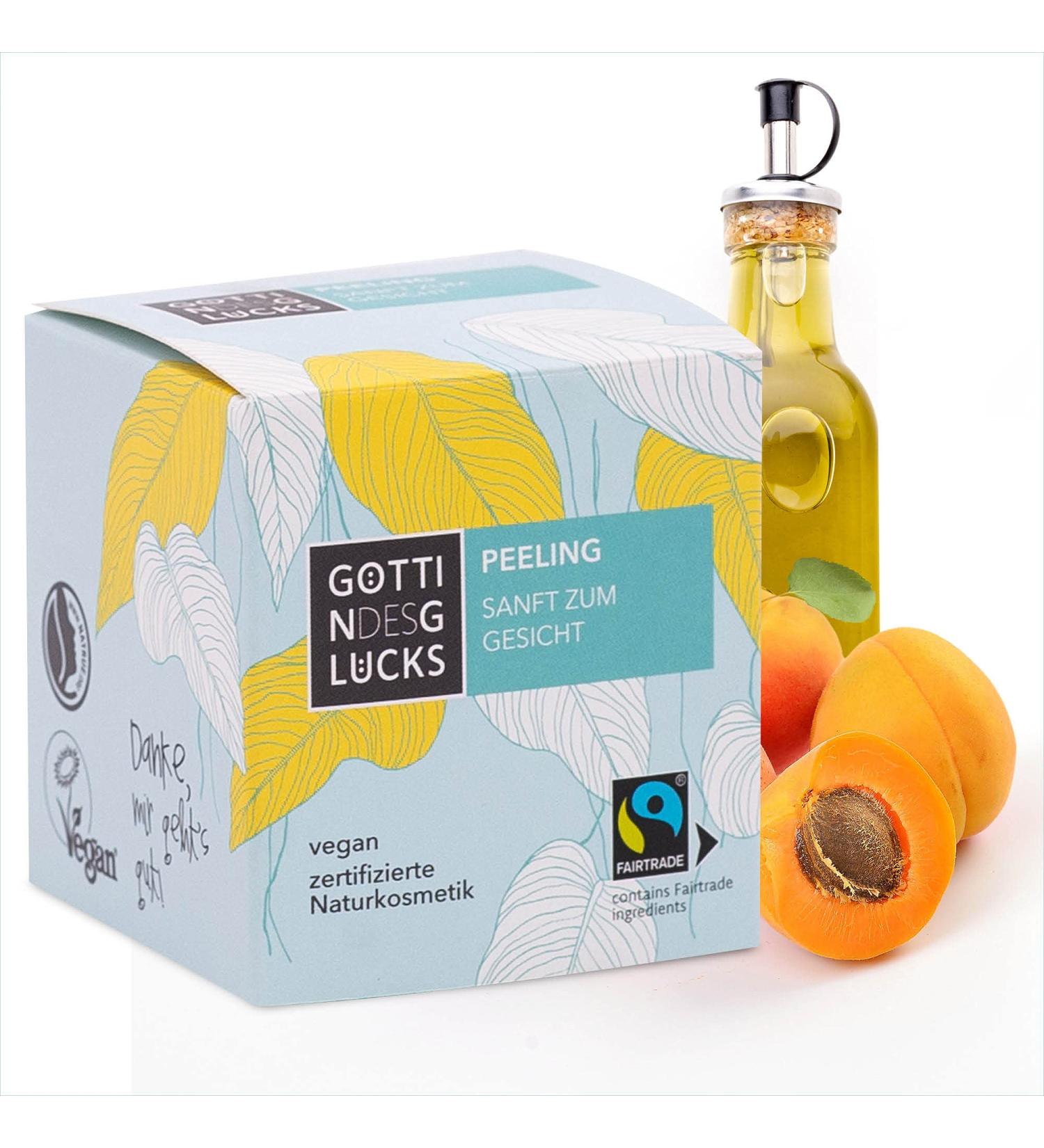 Goddess of Happiness Facial Peeling 50ml - Vegan Apricot Scrub | Fairtrade & Zero Waste Natural Cosmetics - Buy Online on GoSupps.com