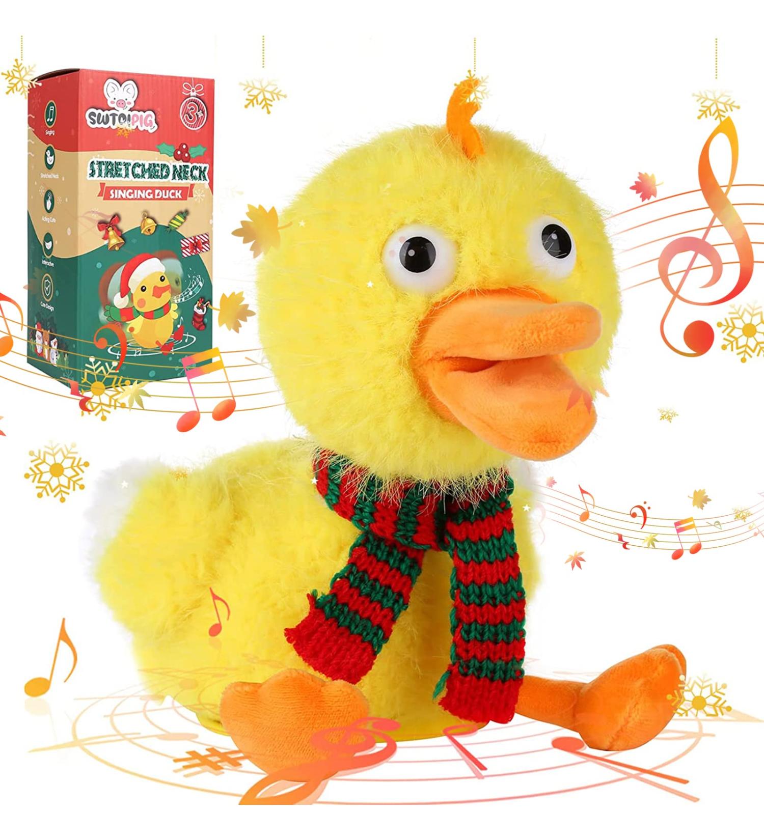 Interactive Plush Duck Toy - Singing, Quacking, Musical Educational Stuffed Toy for Kids - Yellow - Buy Online on GoSupps.com