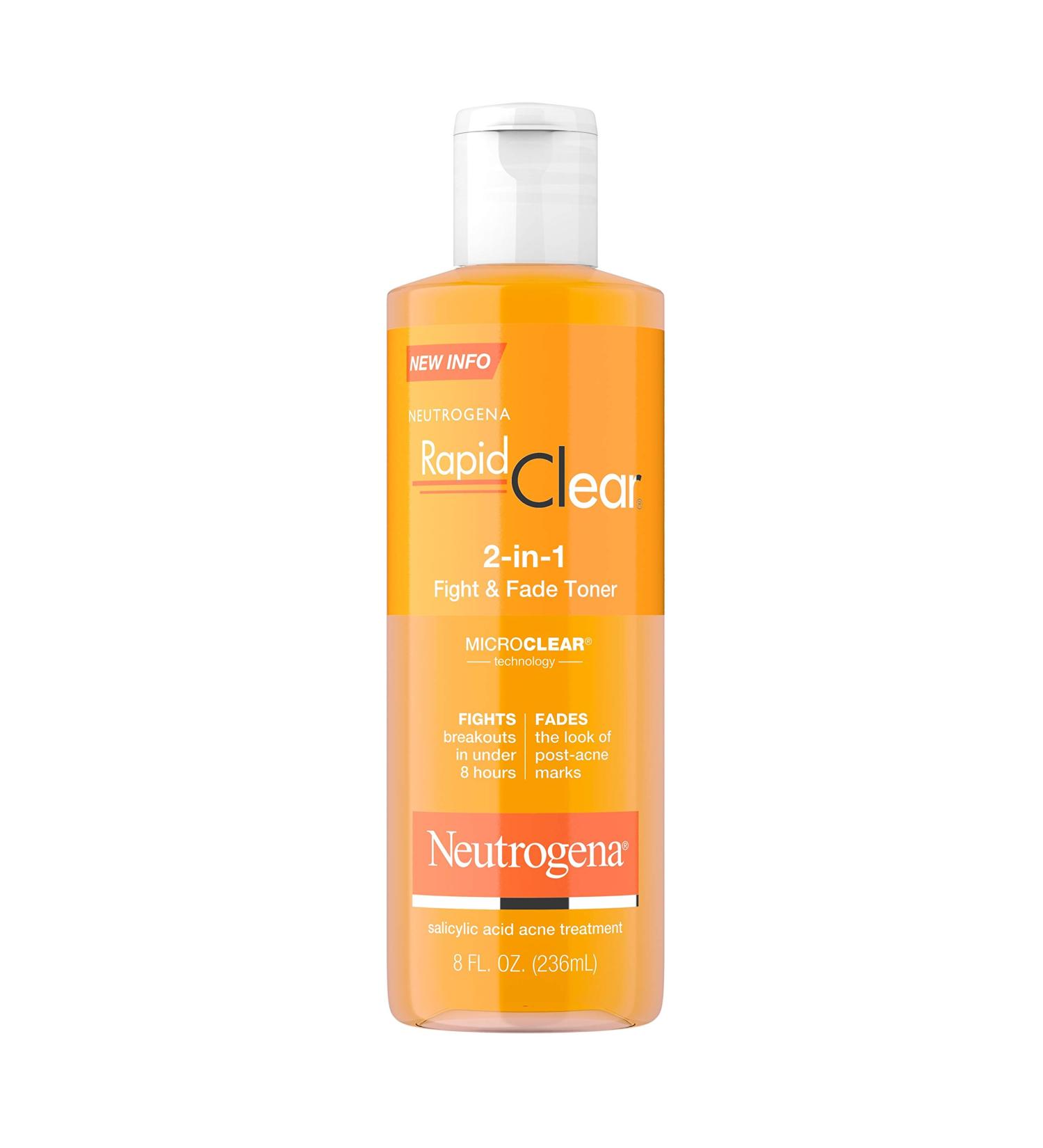 Neutrogena Rapid Clear 2-In-1 Acne Toner 8 fl. oz. - Fight & Fade - Buy Online on GoSupps.com