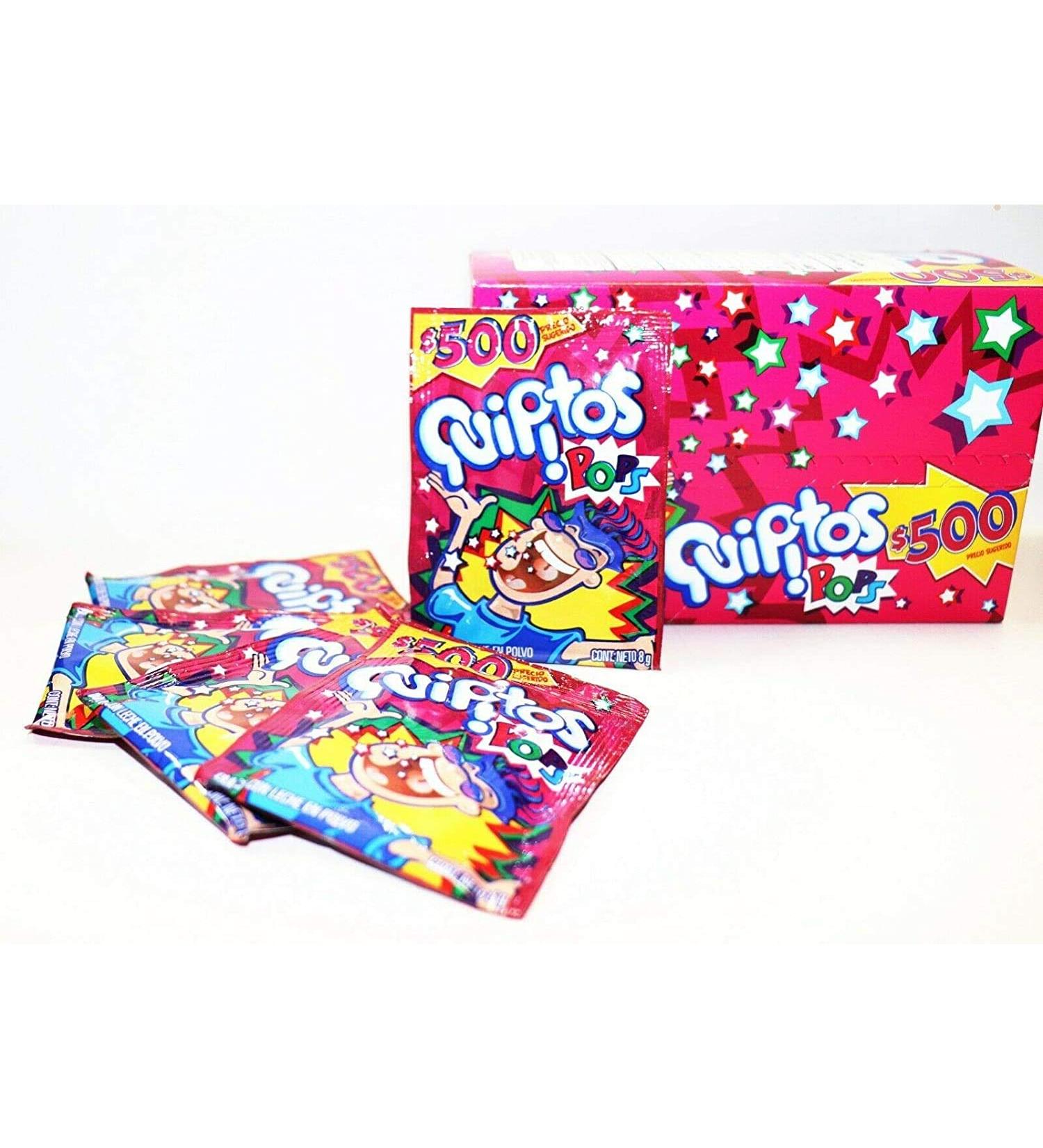 Quipitos Quipitos Pops - Dulce with Leche en Leche en Polvo - Product of Colombia 24 units - 192 grams total