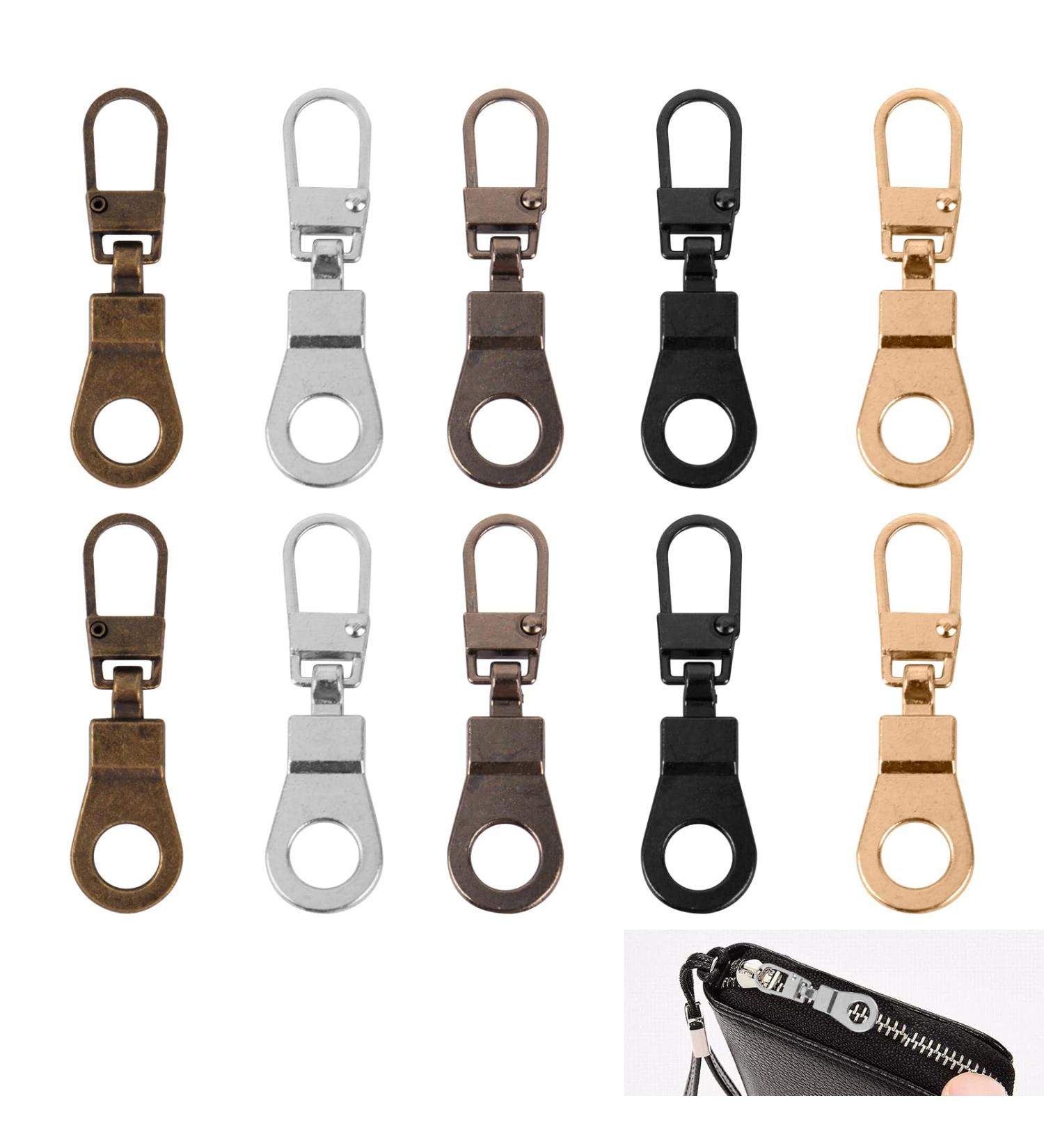 Universal Metal Zipper Slider Replacement Set - 10 Pieces for Jackets Backpacks Coats & Boots - Durable Zip Lock Solutions - Buy Online on GoSupps.com