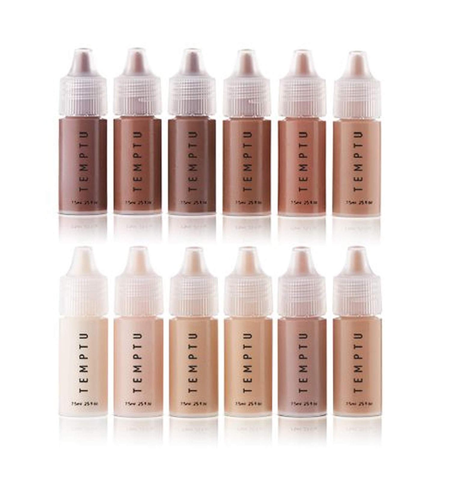 Buy TEMPTU S/B Starter Set - 12 x 7ml Vials for All Skin Tones | Premium Quality Airbrush Foundation - Buy Online on GoSupps.com