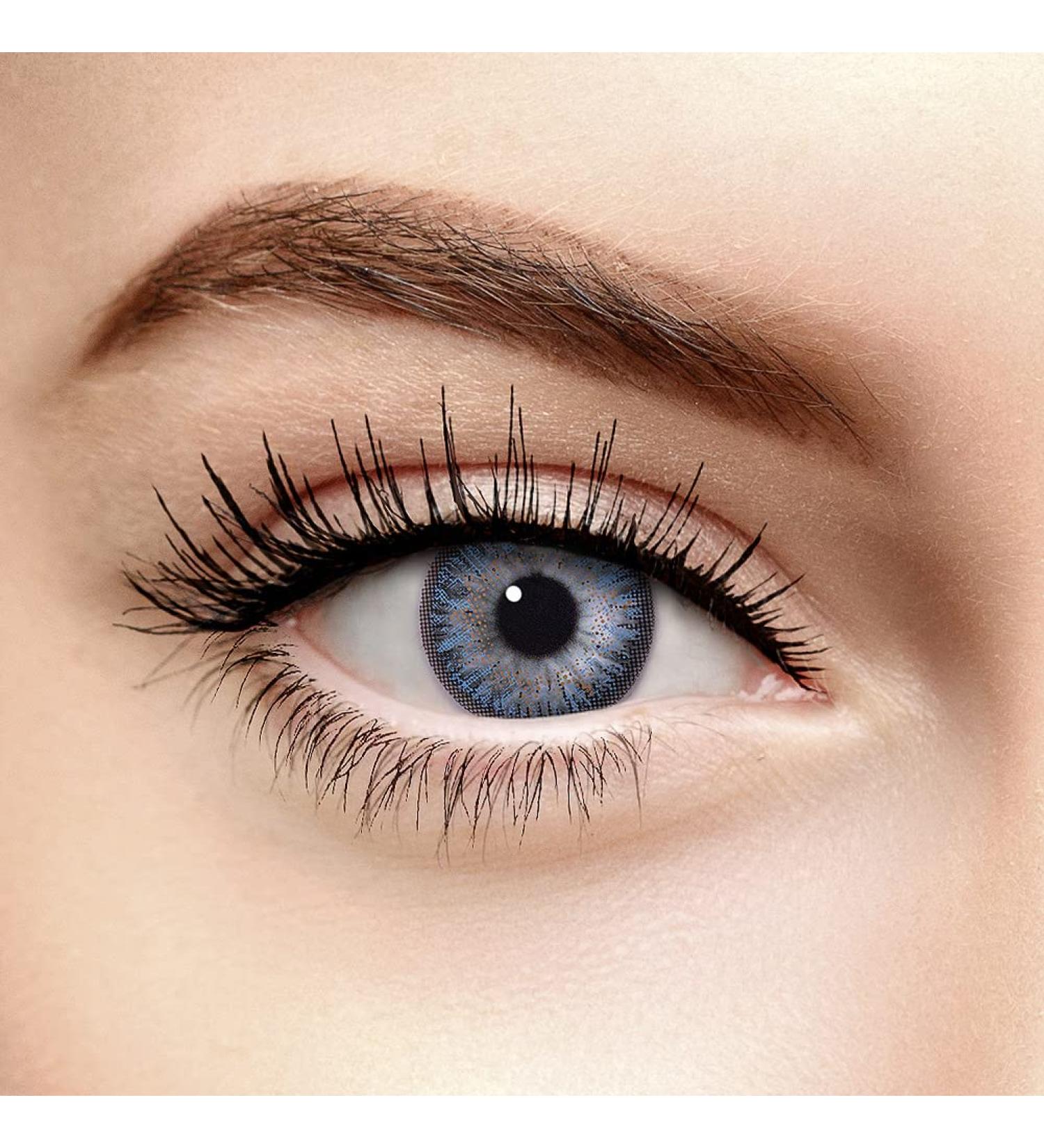 Chromaview Blend Natural Blue Colored Contact Lenses - Prescription-Free 30 Days Wear - Shop Internationally - Buy Online on GoSupps.com