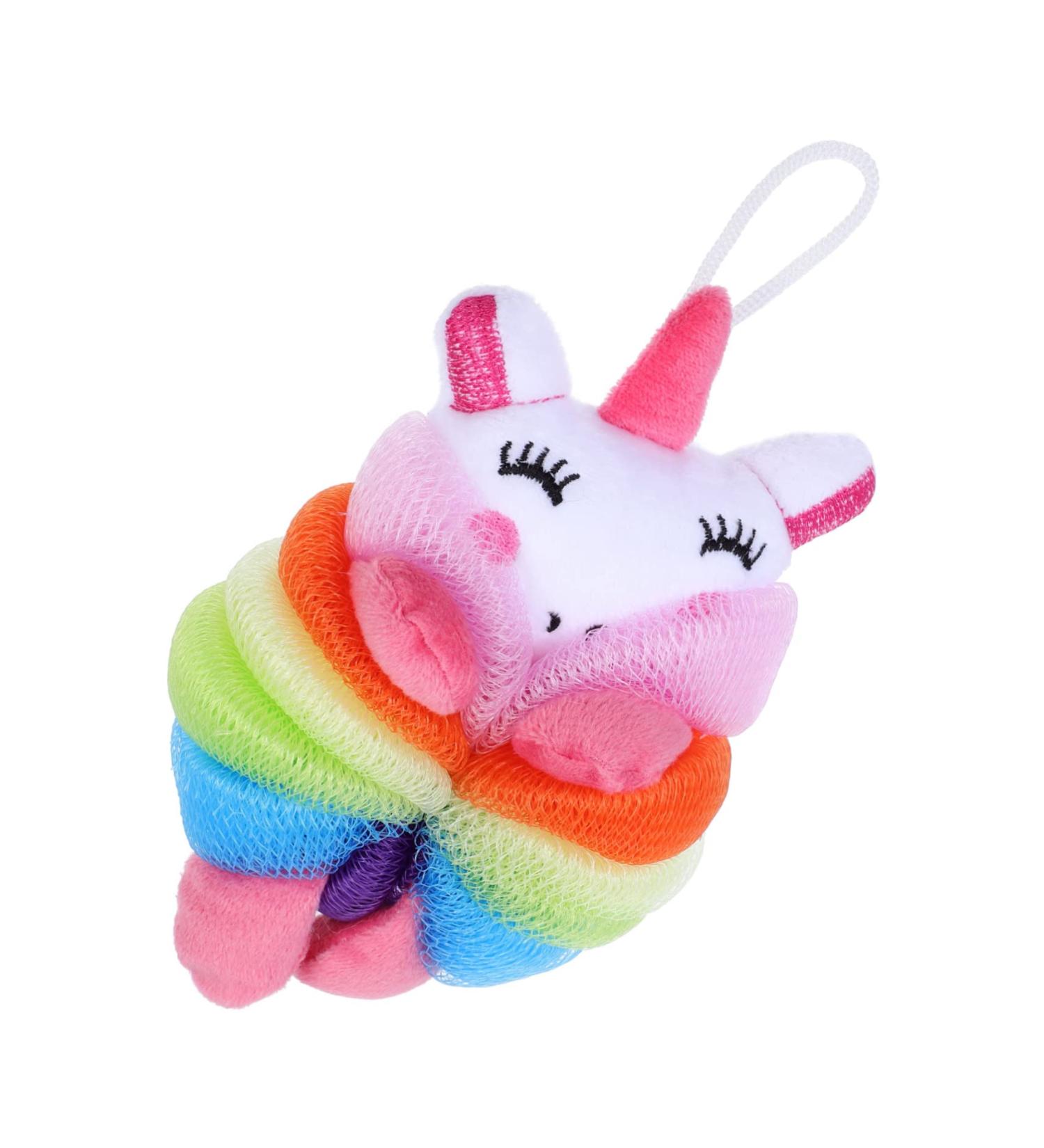 Healeved Bath Ball & Wash Sponge - Skin-Friendly Shower Scrubber & Mesh Pouf - Travel Case Included - Pink Bubble Makers - Buy Online on GoSupps.com