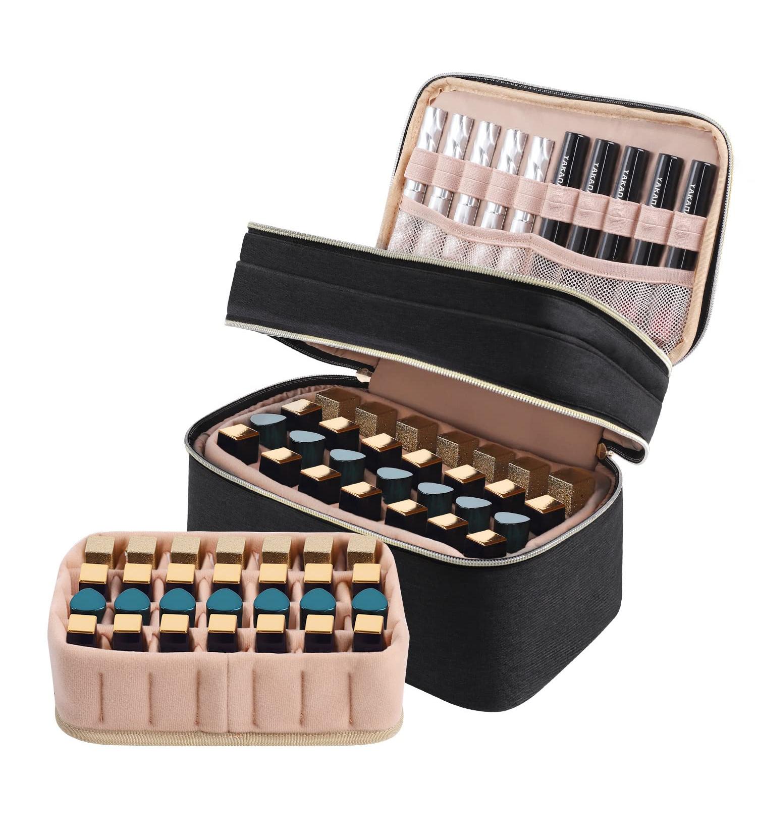 Portable Lipstick & Lip Gloss Organizer Case - Large Capacity Makeup Bag for Artists - Buy Online on GoSupps.com