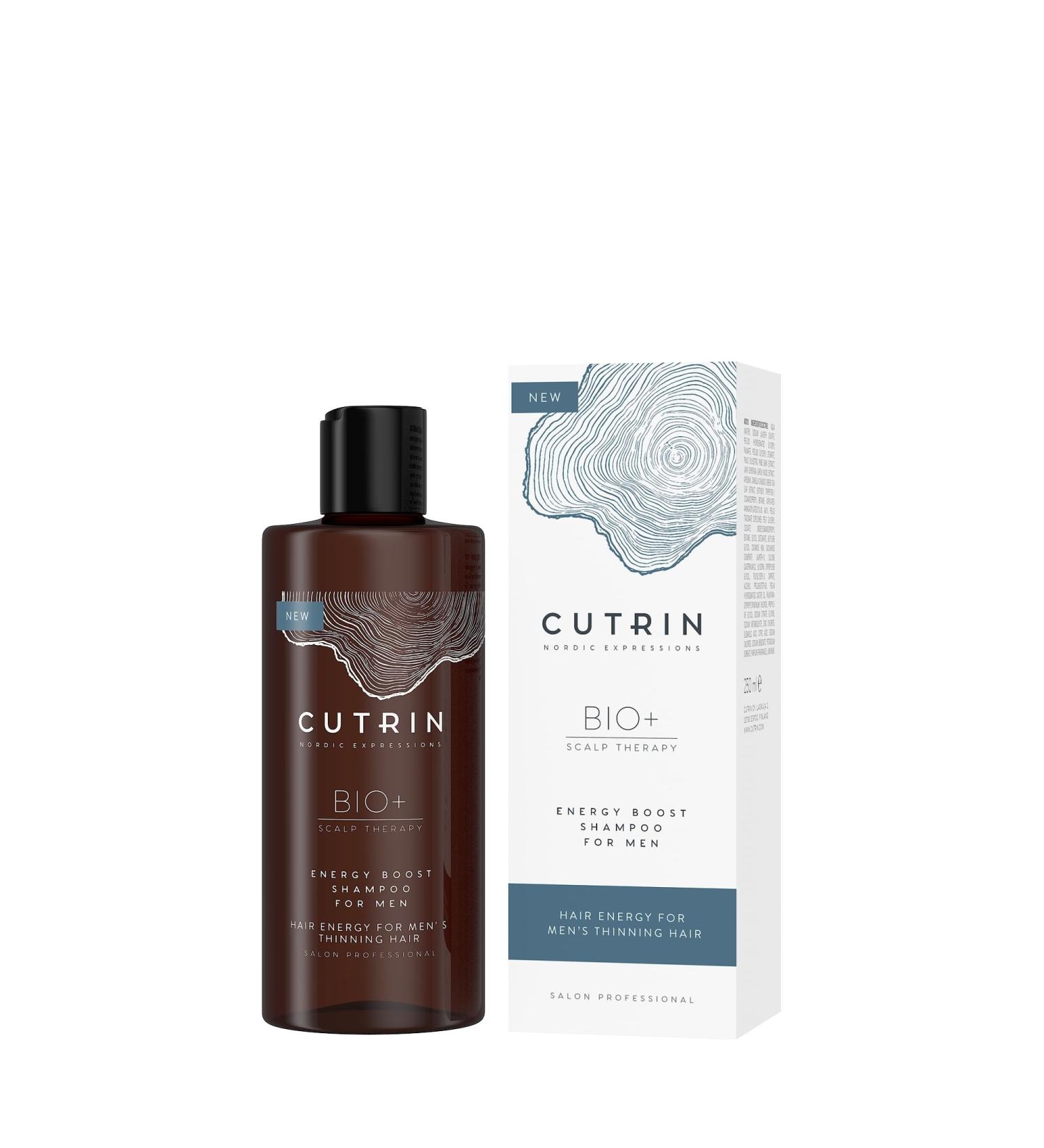 BIO+ Energy Boost Cleansing and Energizing Shampoo for Men Suffering from Pre-Mature Hair-Loss 250 ml / 8.45 fl.oz