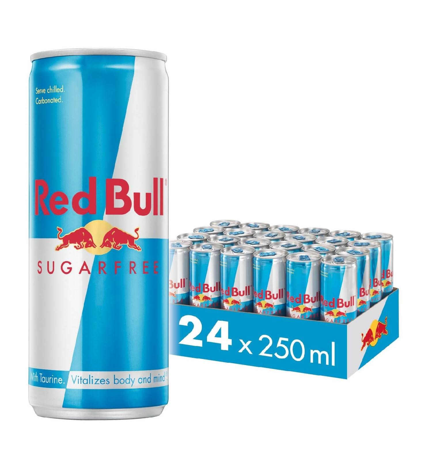 Red Bull Energy Drink Sugar Free 250ml x24 - Buy Online on GoSupps.com
