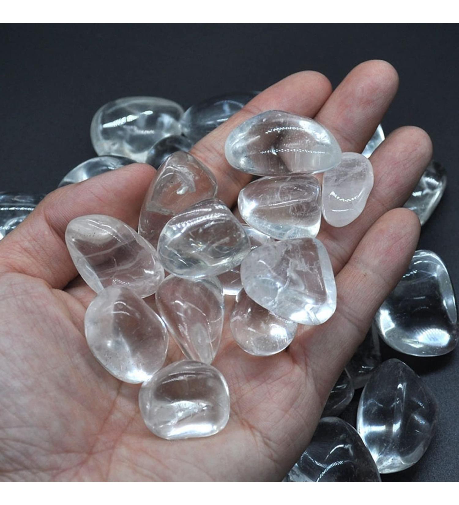 Natural Crystal Rough 50-500g Natural Crystal s Polished Tumbled Gravel Specime Gems Gem Raw Aquarium Home Decoration (Color : Clear Quartz Size : 500g) 500g Clear Quartz - Buy Online on GoSupps.com
