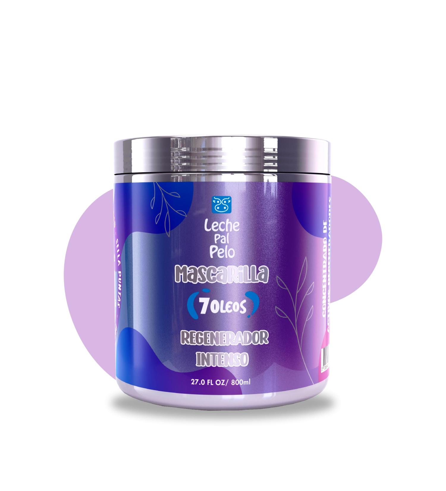 Leche Pal Pelo 7 Oleos Hair Repair Mask - Argan Shea Butter Macadamia & Coconut - 27fl.oz for Healthy Silky & Shiny Hair - Buy Online on GoSupps.com