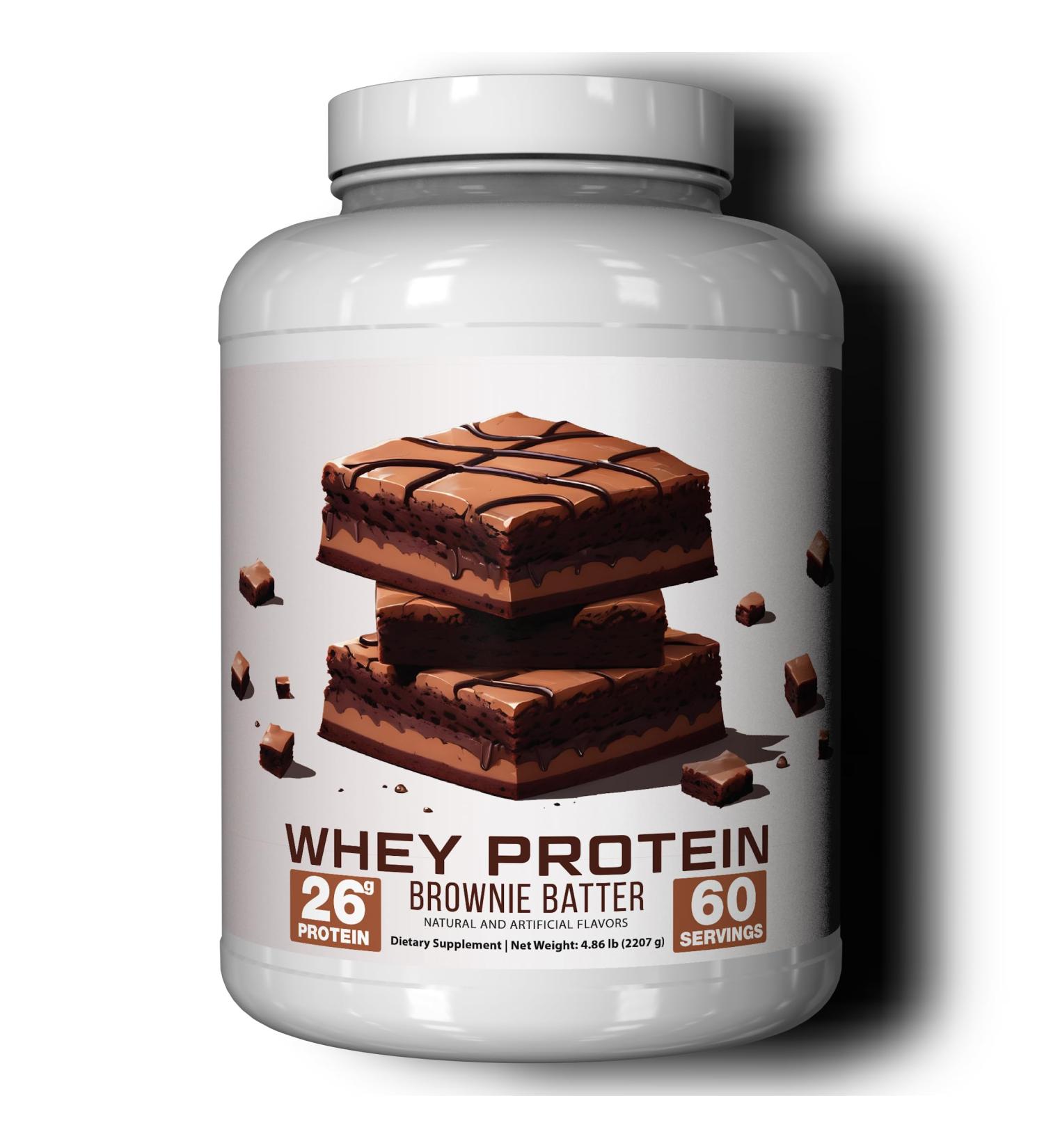 Ekkovision Protein Powder Brownie Batter Flavor 25 G Whey Protein per Scoop Low Lactose High Protein for Men & Women With Active Lifestyles Perfect for Shakes Smoothies and Recipes 60 Servings - Buy Online on GoSupps.com