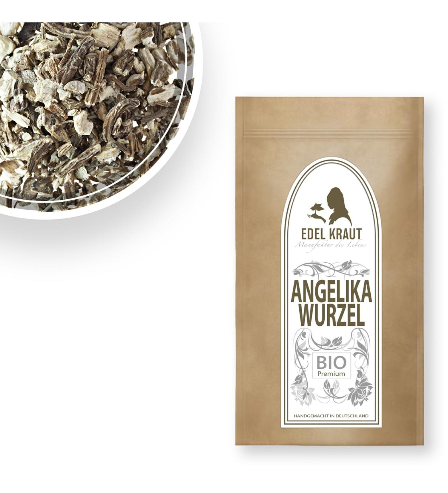 EDEL KRAUT Organic Angelica Root Tea - 500g Cut | Premium Herbal Remedy for Wellness - Buy Online on GoSupps.com