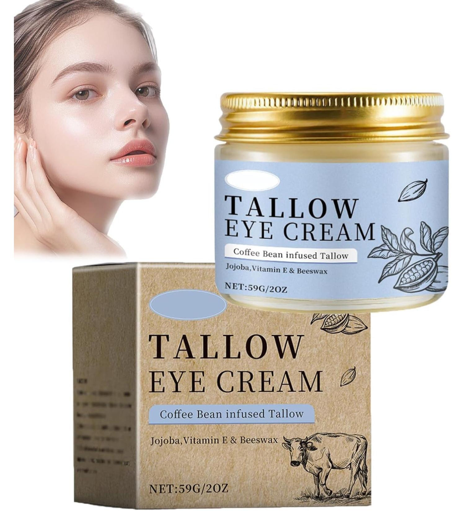 Cr me contour des yeux au suif de b uf et caf anti-cernes raffermissante et hydratante soin hydratant au suif de b uf nourri l'herbe r pare les rides convient tous les types de peau. 1pcs - Buy Online on GoSupps.com