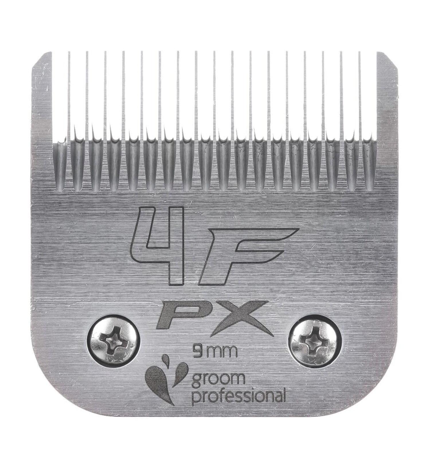 GROOM PROFESSIONAL Pro X Clipper Blade for Dog Grooming - Detachable Clipper Blade - Hardened Steel - Excellent Resistance to Wear & Excellent Cutting Performance - Replacement Blade - 4F 9 mm - Buy Online on GoSupps.com
