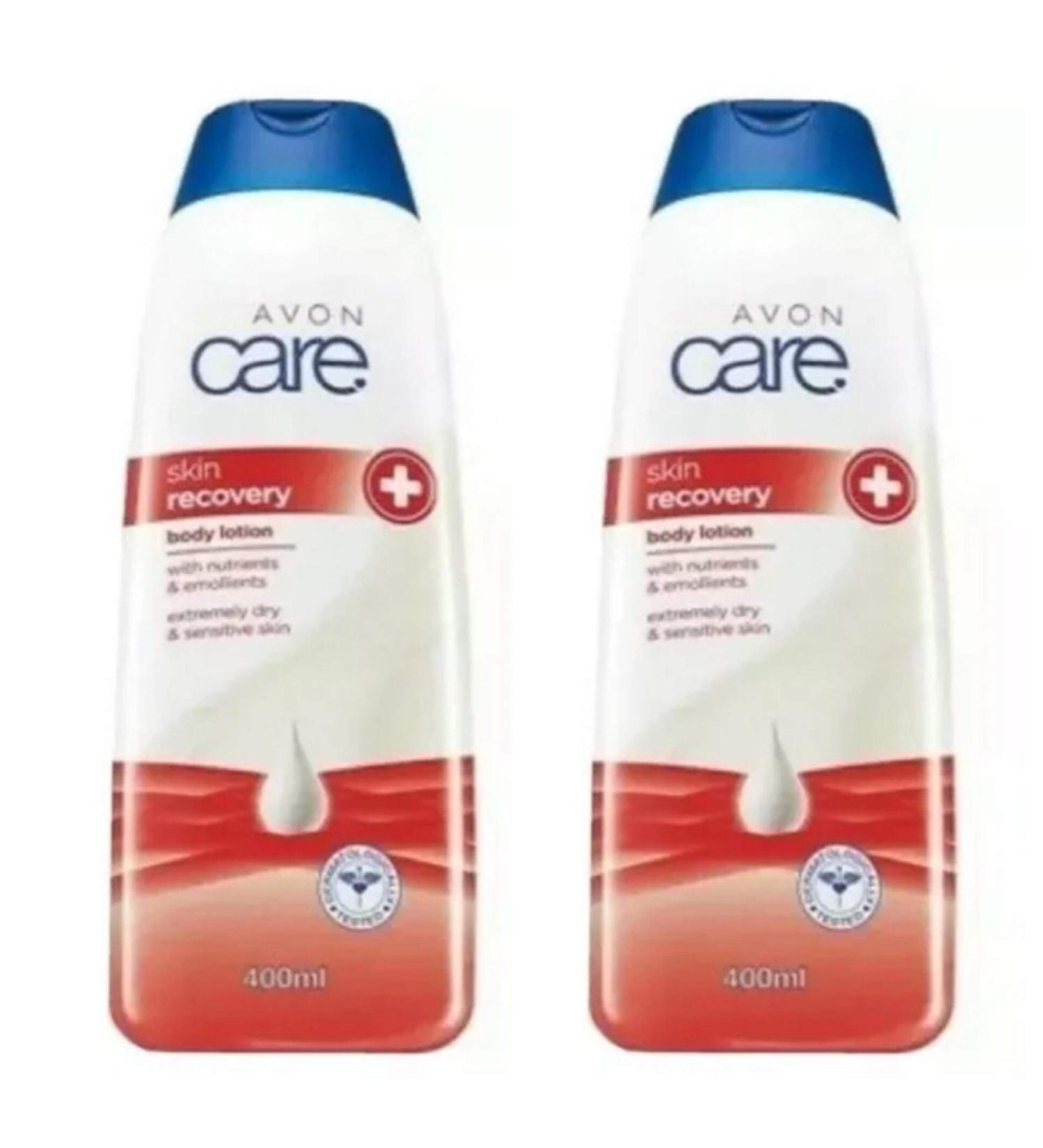 2x Avon Care Skin Recovery Body Lotion-400ml x2 800ml