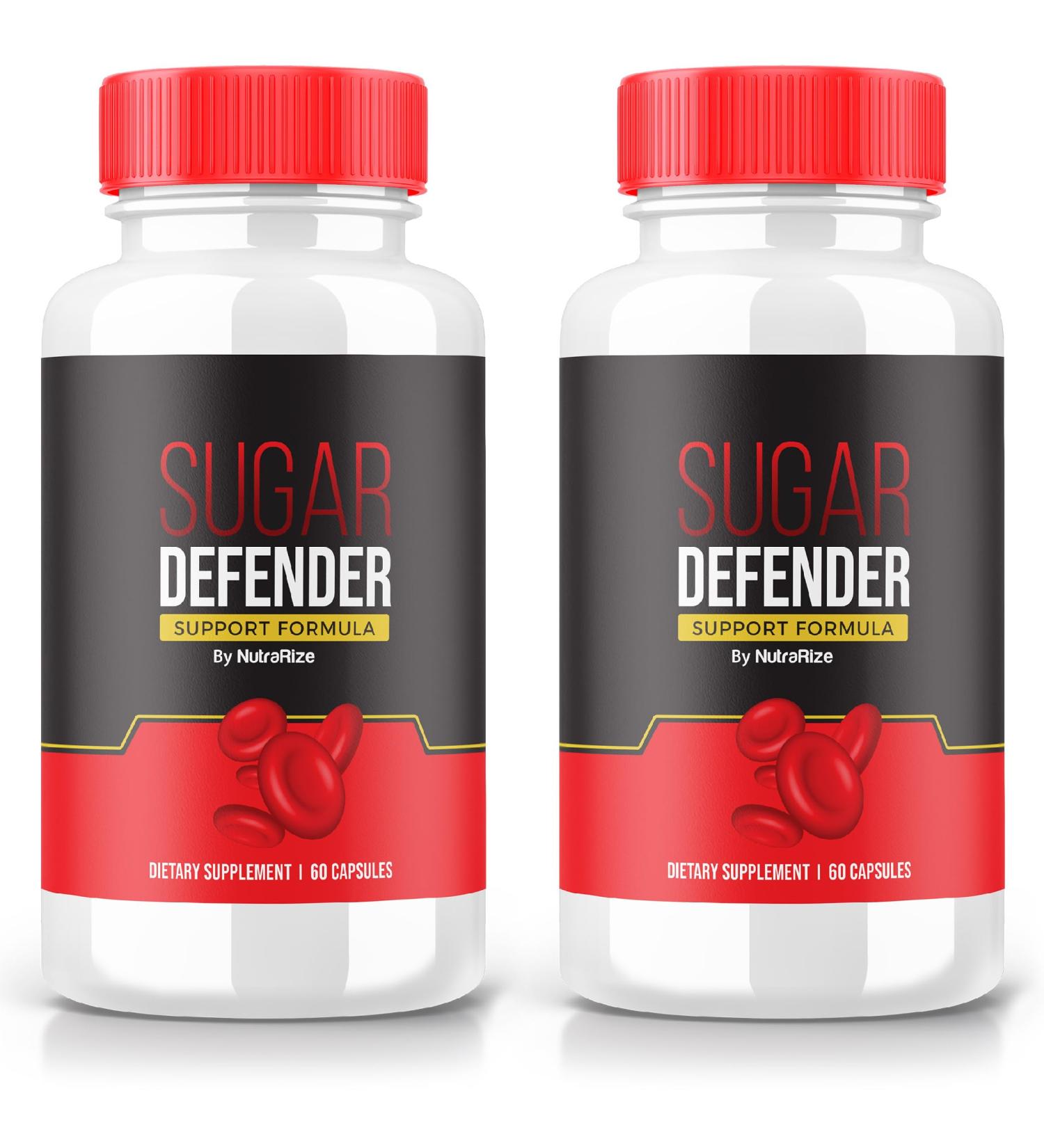 Buy Sugar Defender (2 Pack) - All-Natural Supplement for Healthy Sugar Levels | 120 Capsules | Advanced Wellness Formula - Buy Online on GoSupps.com
