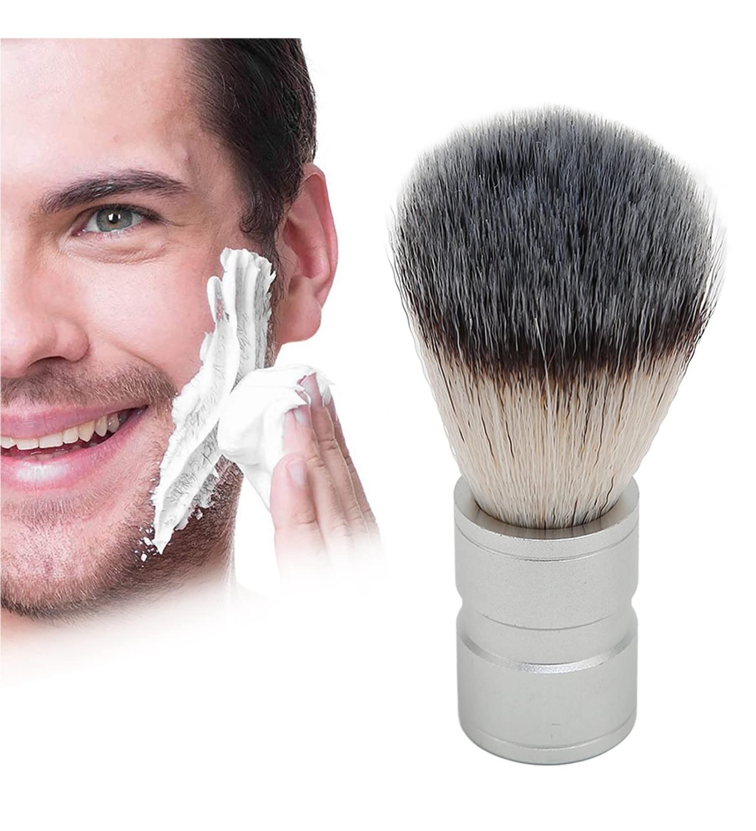 Premium Razor Brush for Men | Wooden Handle Beard & Shaving Brush | Perfect for Salon & Beard Care - Buy Online on GoSupps.com