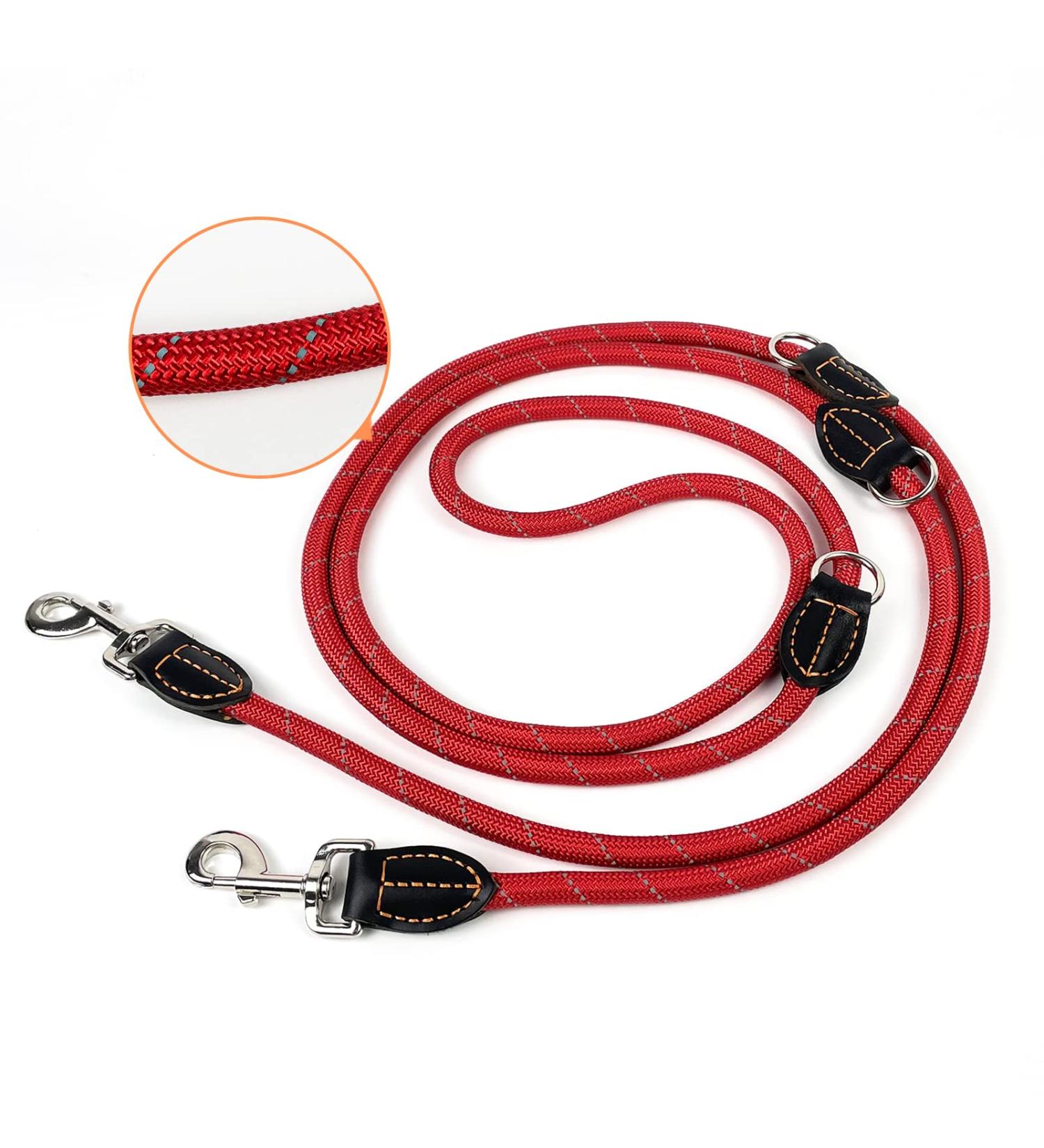 Buy TRHIMLSBRAD Adjustable 3m Dog Leash for Large & Medium Dogs - Multifunctional & Robust in Pink/Red - International Shipping Available - Buy Online on GoSupps.com