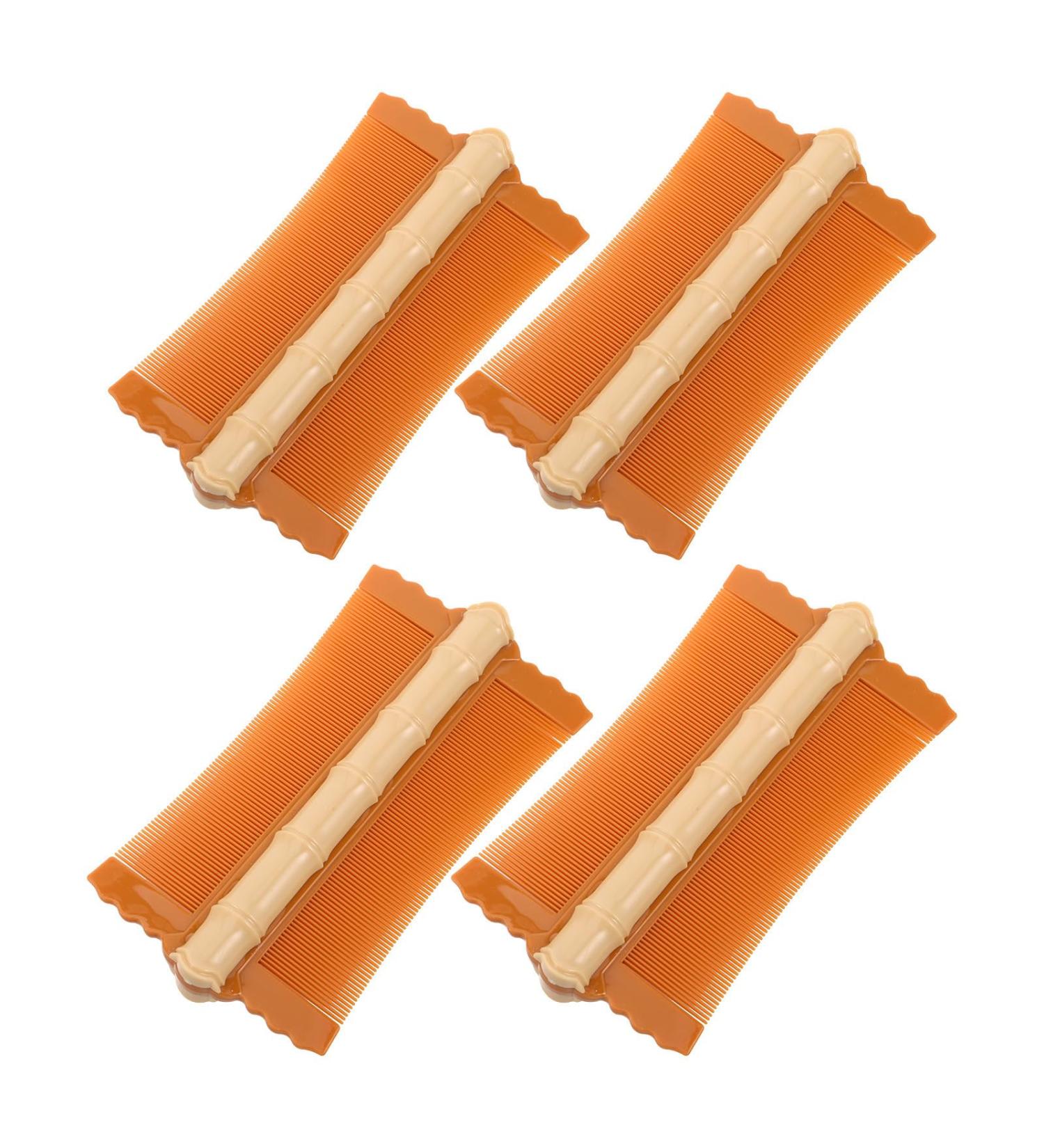 Lot de 4 peignes fins antipelliculaires - Peigne double face dents fines - Outil d' limination des poils d'animaux - Nettoyage du cuir chevelu limination des lentes et - Buy Online on GoSupps.com