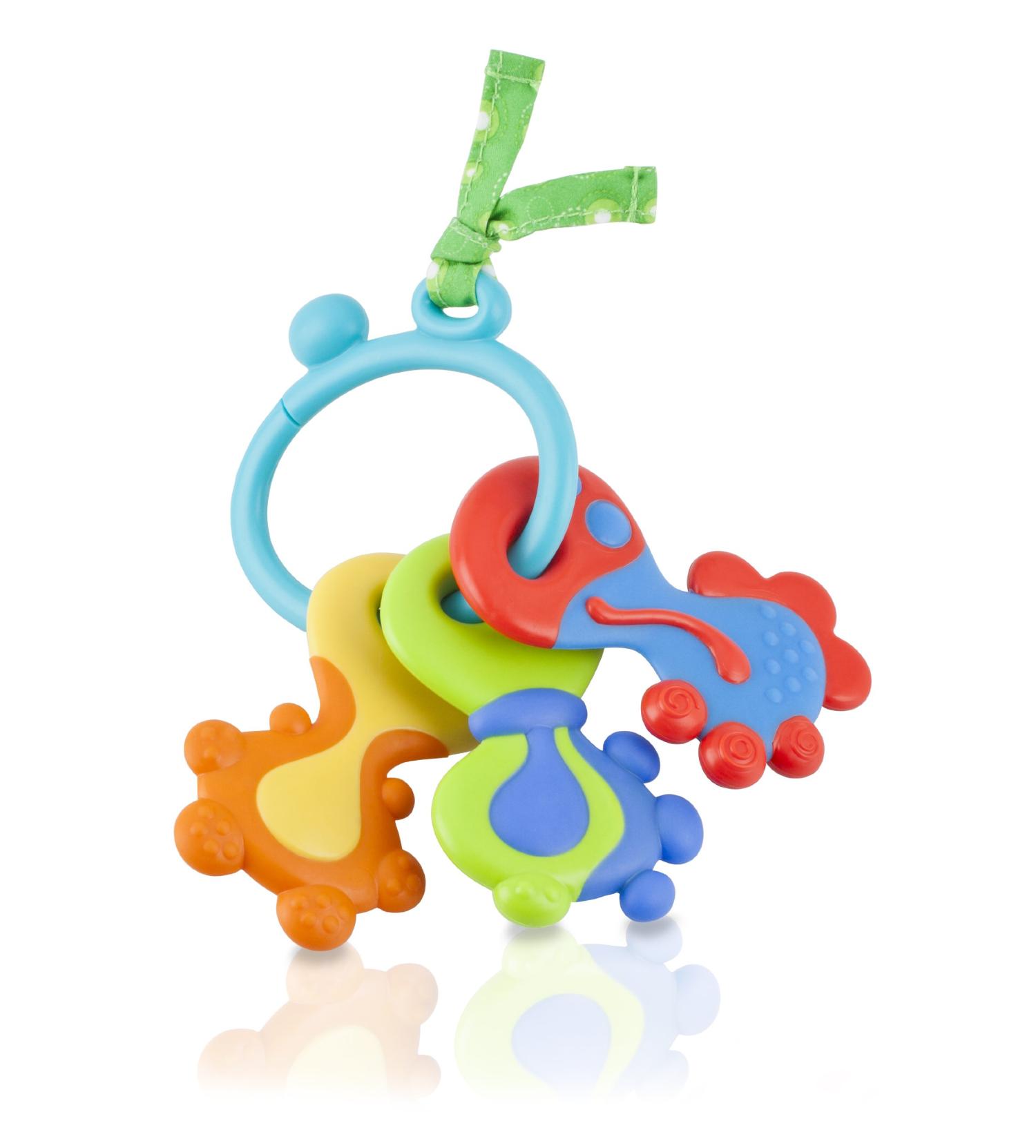Nuby Ring O' Keys Teether - Soothing and Safe Teething Toy for Babies - Buy Online on GoSupps.com