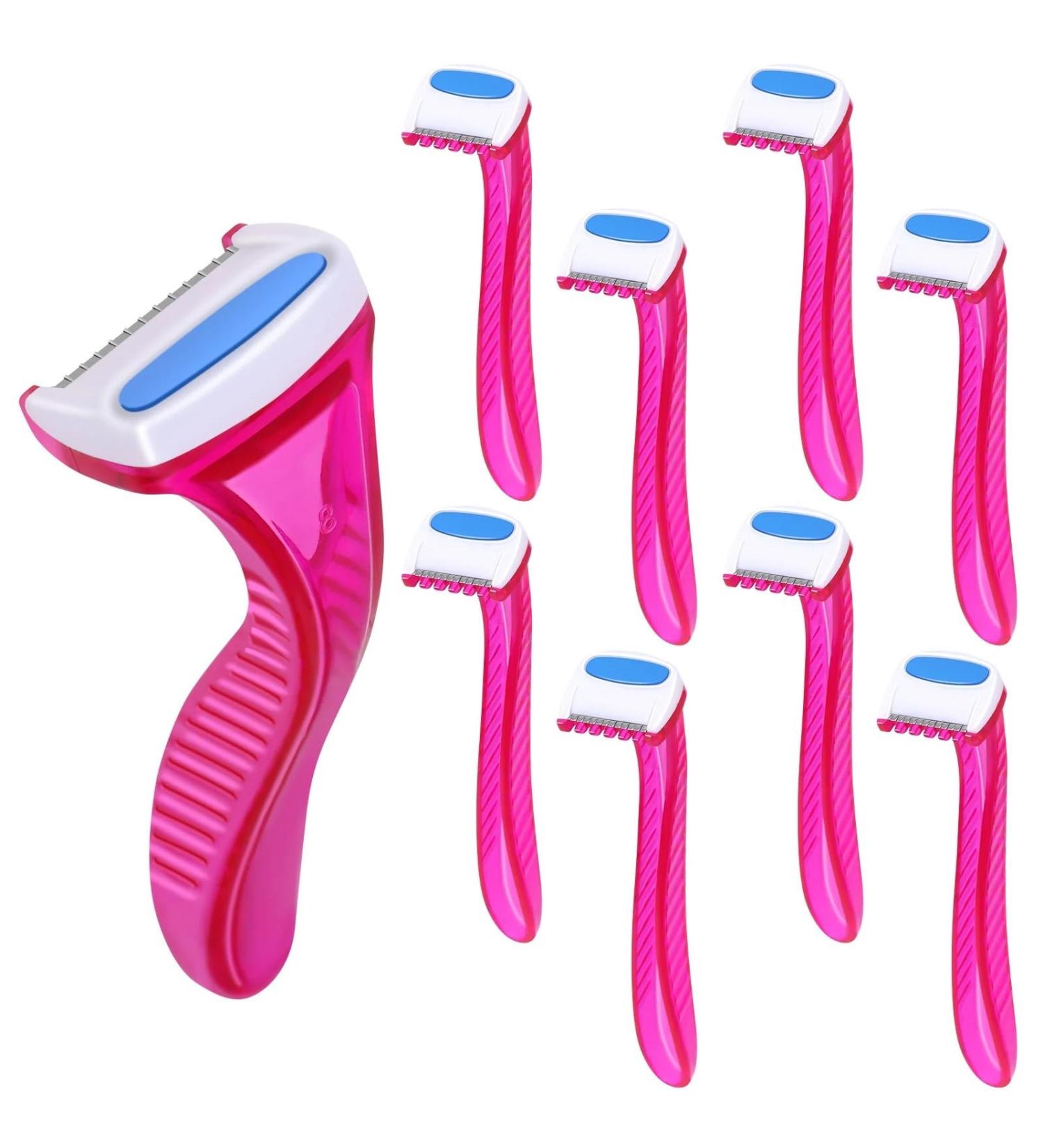 9Pcs Women Bikini Shaver Set - Portable Hair Removal Razor for Bikini Area | International Shipping Available - Buy Online on GoSupps.com