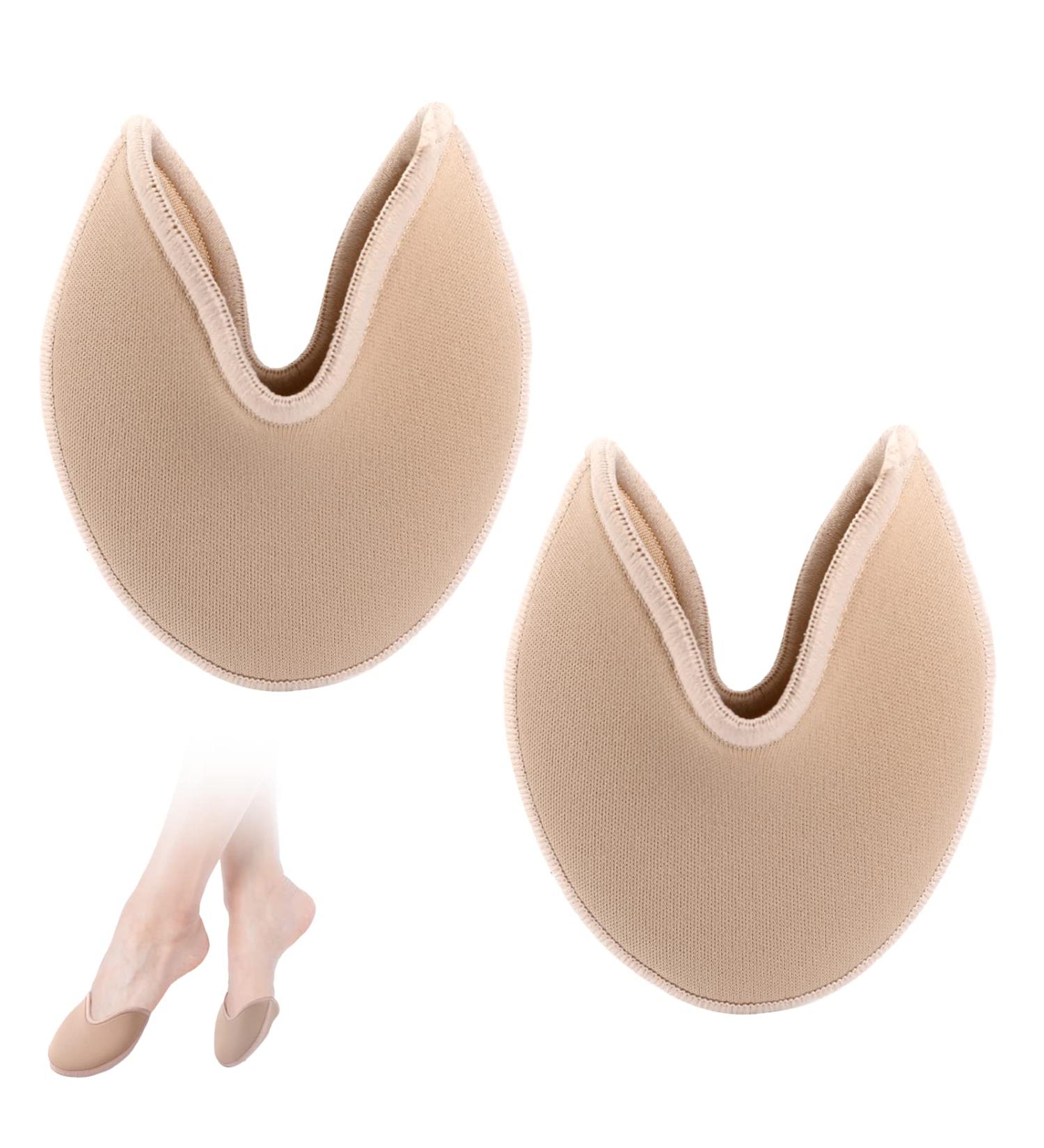 Ballet Dance Pointe Toe Pouches Pads | Foot Care Toe Protector Insoles | Skin Color Half Pads for Ballet Shoes - Buy Online on GoSupps.com