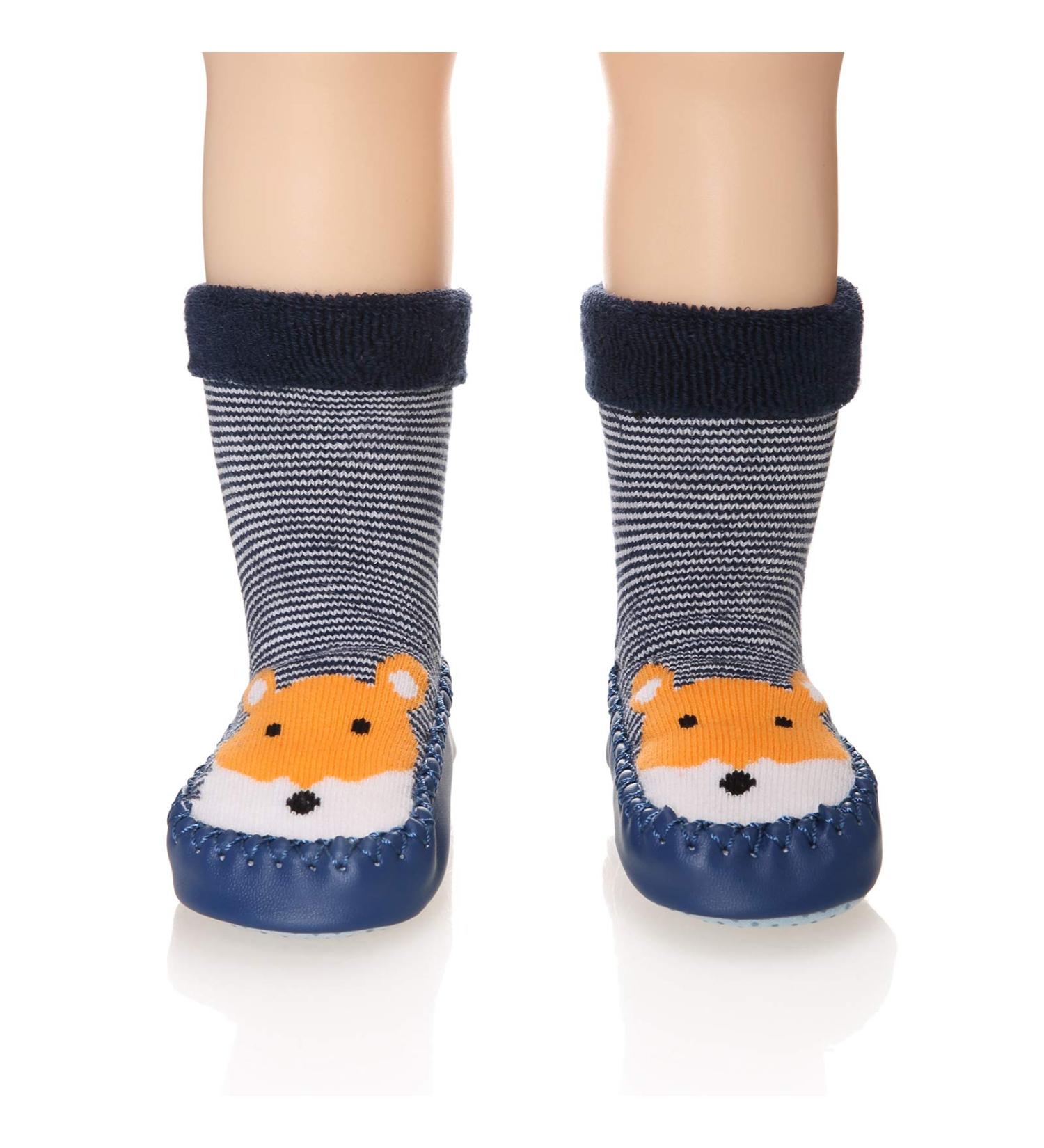 Eocom Baby Boy Girl Animal Moccasins 18-24 Months - Squirrel Slipper Winter Shoes - Buy Online on GoSupps.com